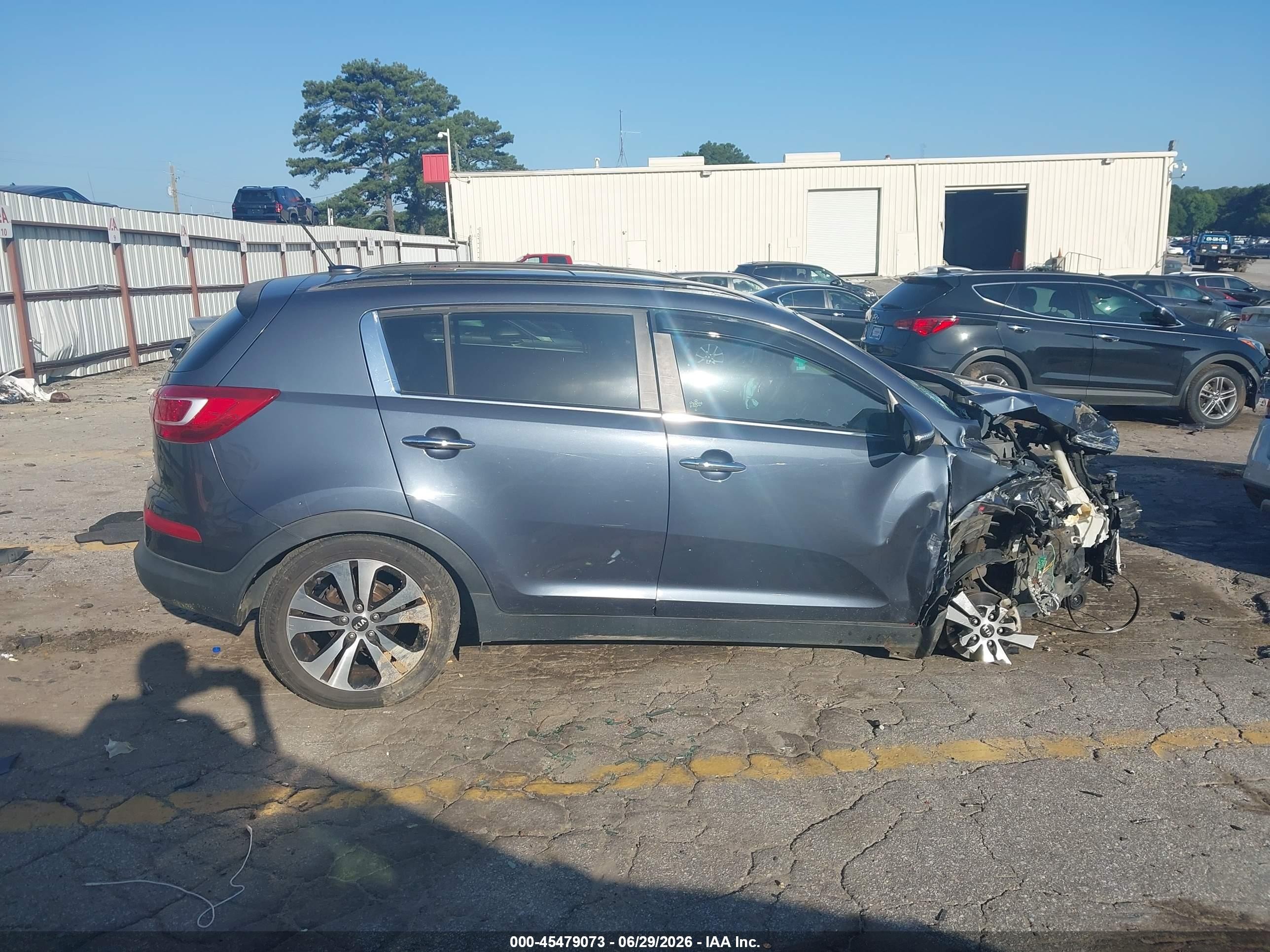 2011 Kia Sportage Ex Light Blue vin: KNDPC3A28B7029067