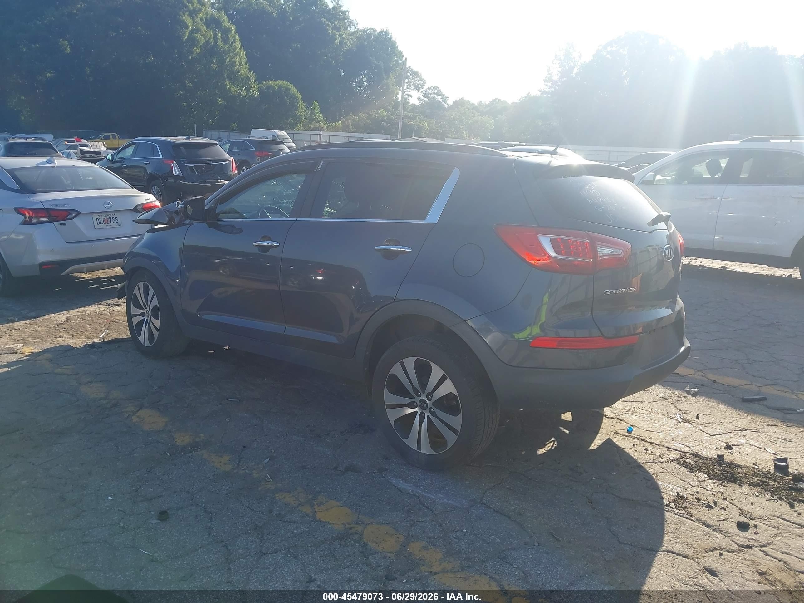 2011 Kia Sportage Ex Light Blue vin: KNDPC3A28B7029067