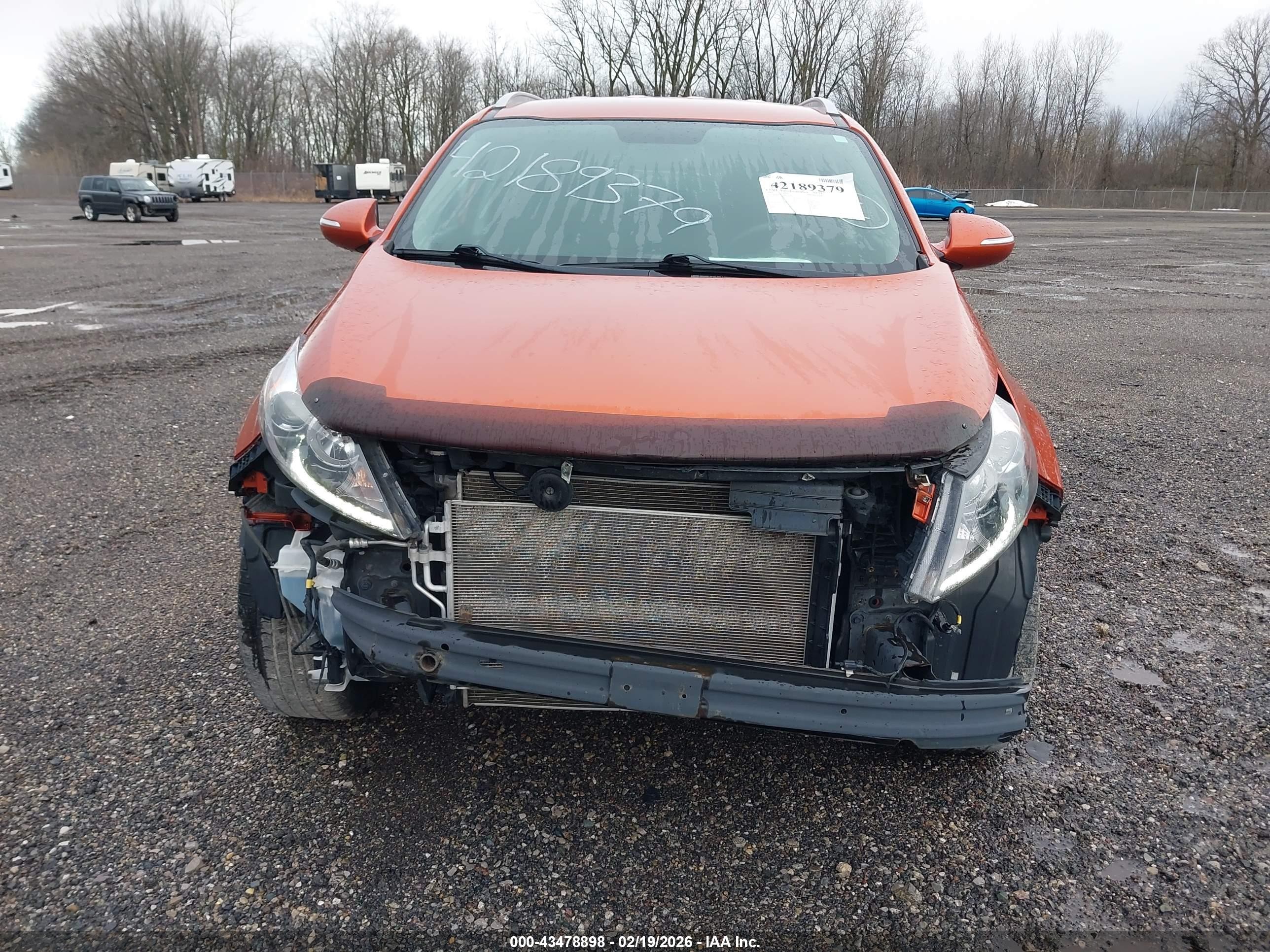 2011 Kia Sportage Ex Orange vin: KNDPC3A28B7136409