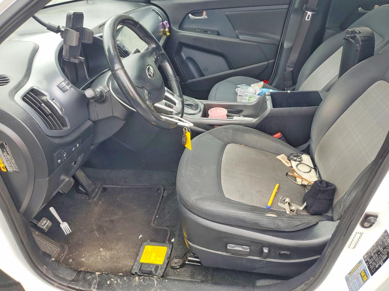 2013 Kia Sportage Ex White vin: KNDPC3A28D7406645