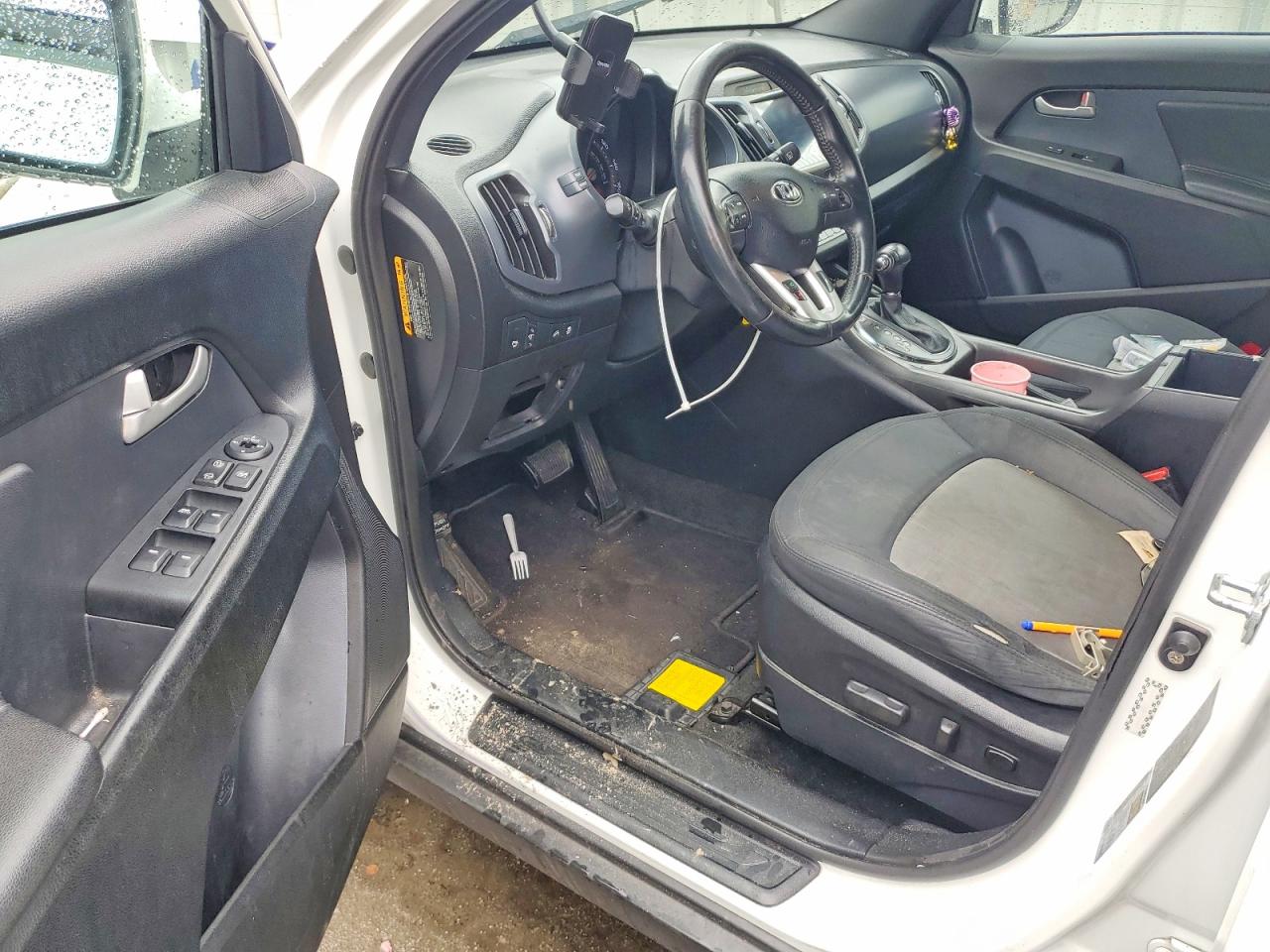 2013 Kia Sportage Ex White vin: KNDPC3A28D7406645