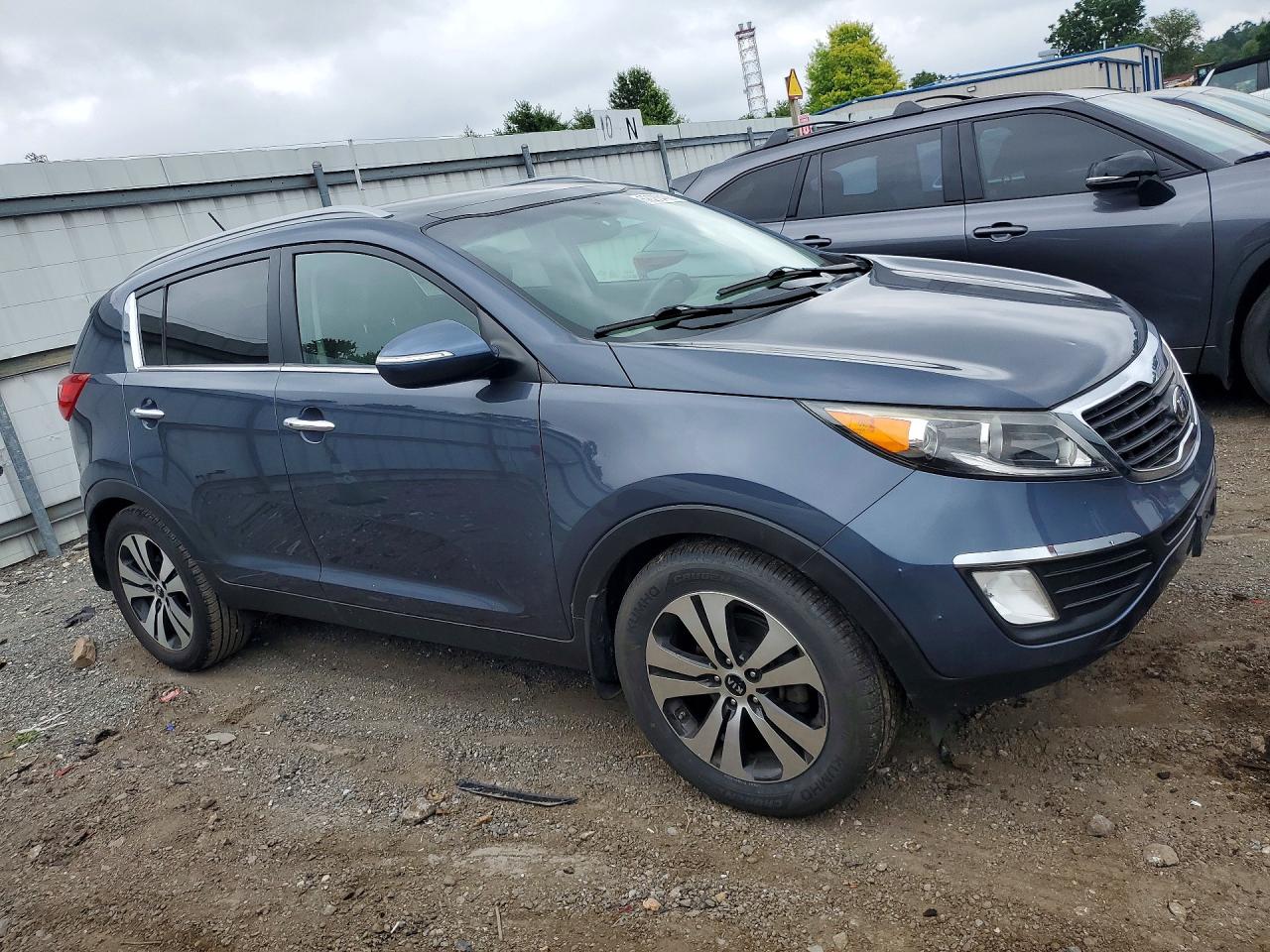 2013 Kia Sportage Ex Blue vin: KNDPC3A28D7444926
