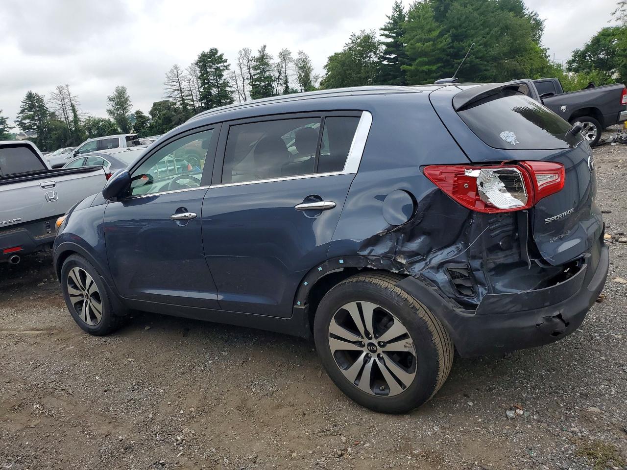 2013 Kia Sportage Ex Blue vin: KNDPC3A28D7444926