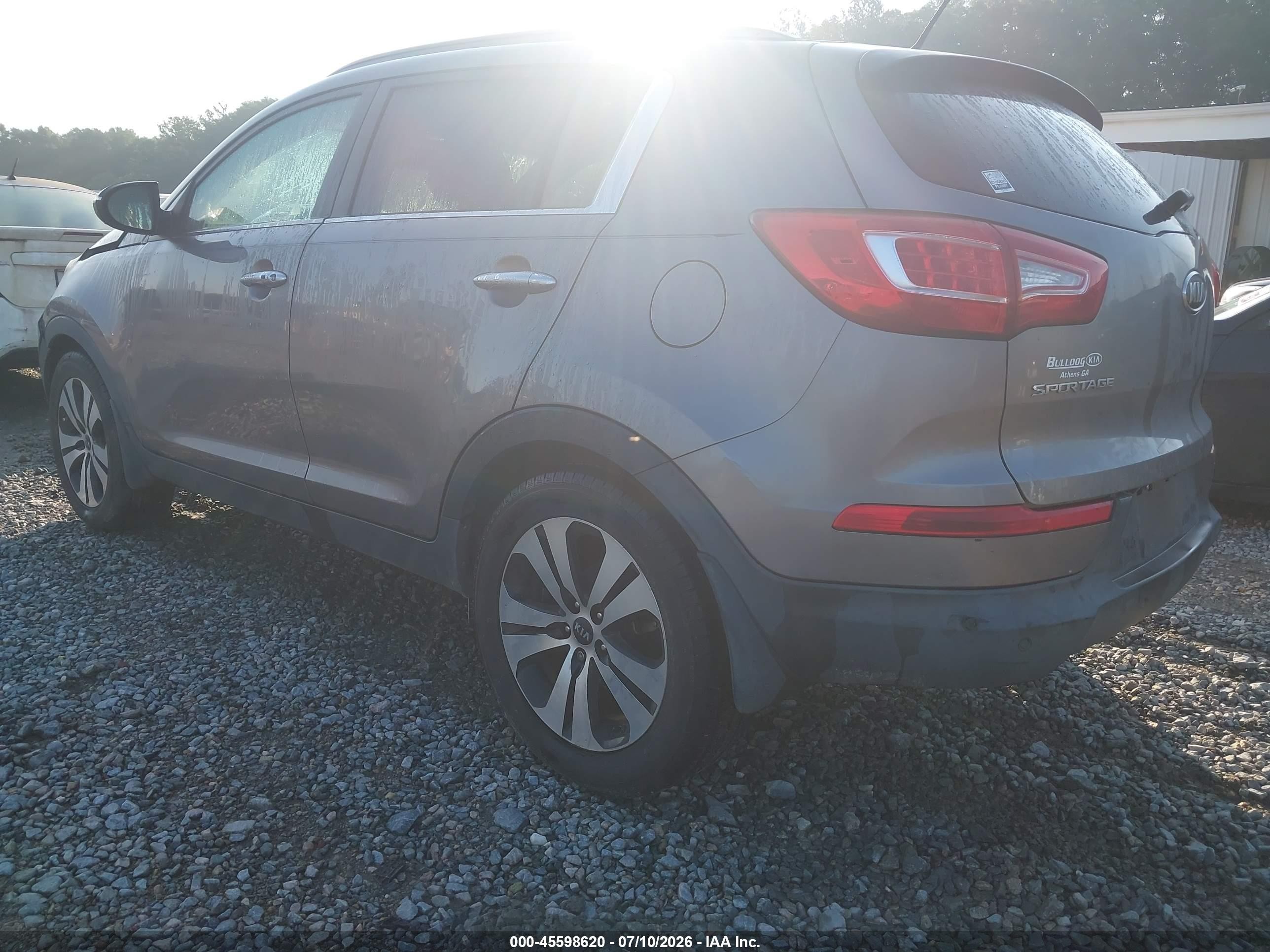 2012 Kia Sportage Ex Gray vin: KNDPC3A29C7219588