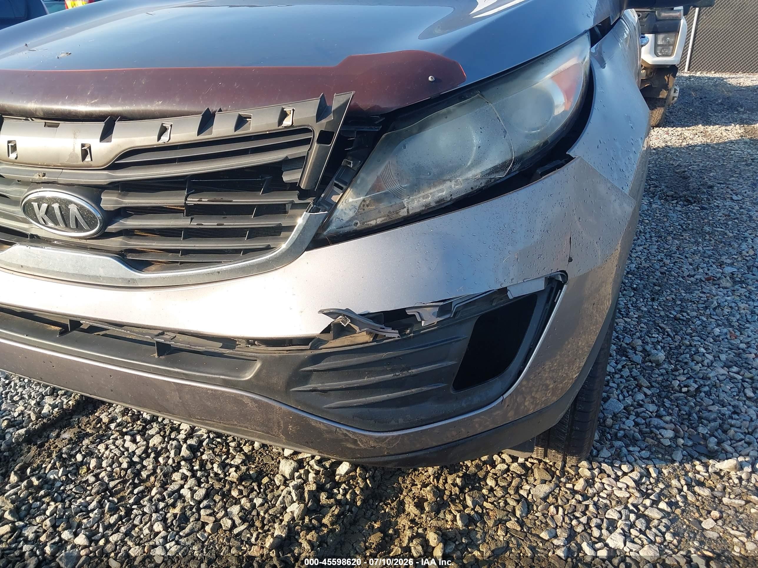 2012 Kia Sportage Ex Gray vin: KNDPC3A29C7219588