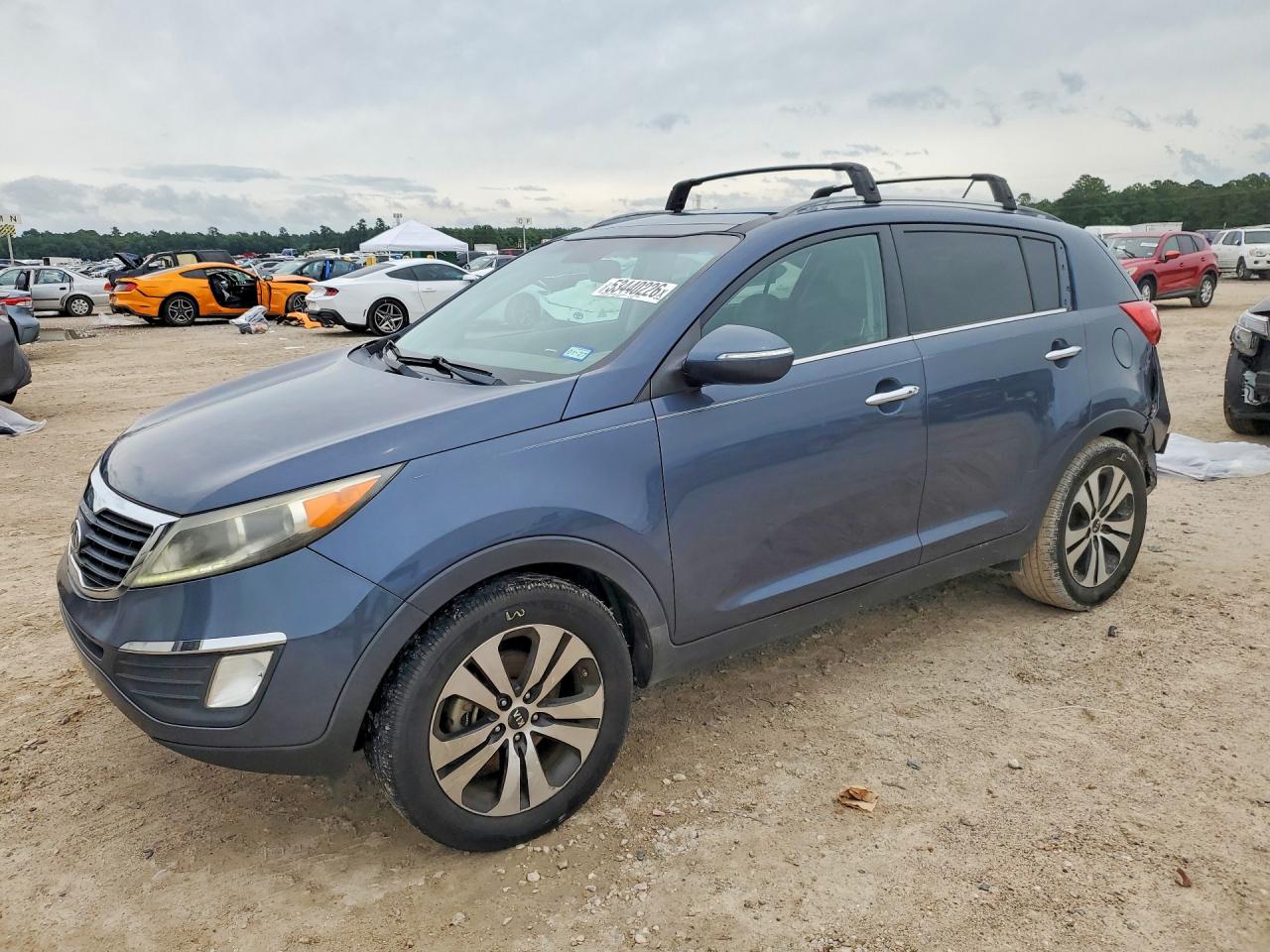 2012 Kia Sportage Ex Blue vin: KNDPC3A29C7349645