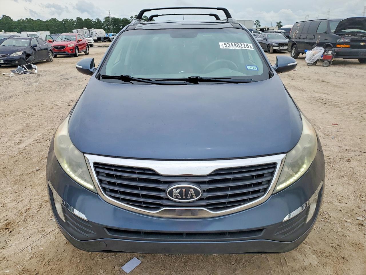 2012 Kia Sportage Ex Blue vin: KNDPC3A29C7349645