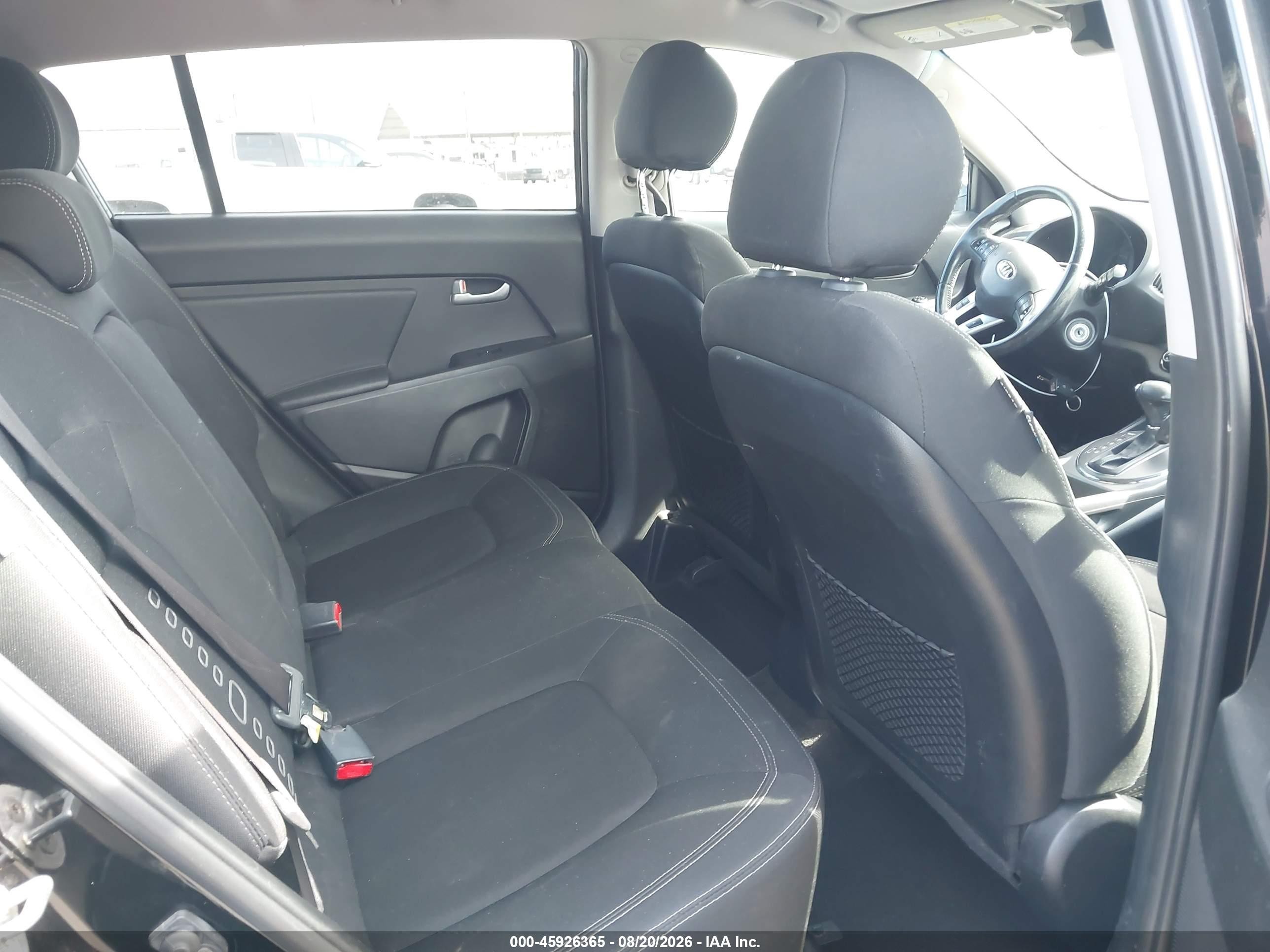 2013 Kia Sportage Ex Black vin: KNDPC3A29D7507080