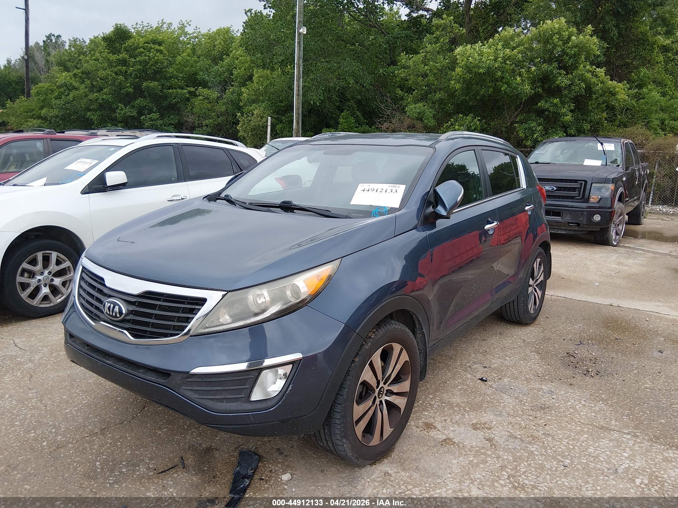 2013 Kia Sportage Ex Blue vin: KNDPC3A29D7528947
