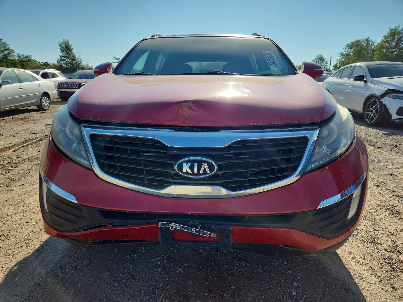 2011 Kia Sportage Ex Red vin: KNDPC3A2XB7162199