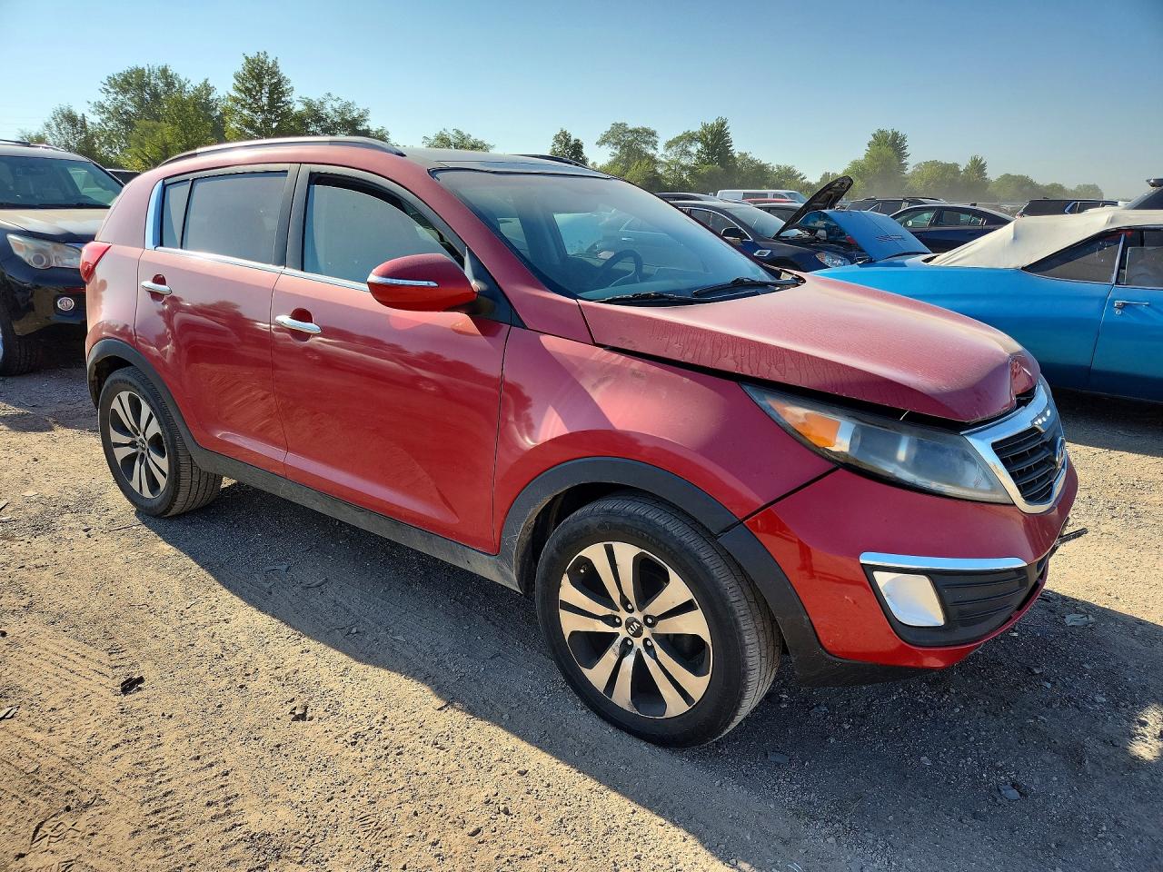 2011 Kia Sportage Ex Red vin: KNDPC3A2XB7162199