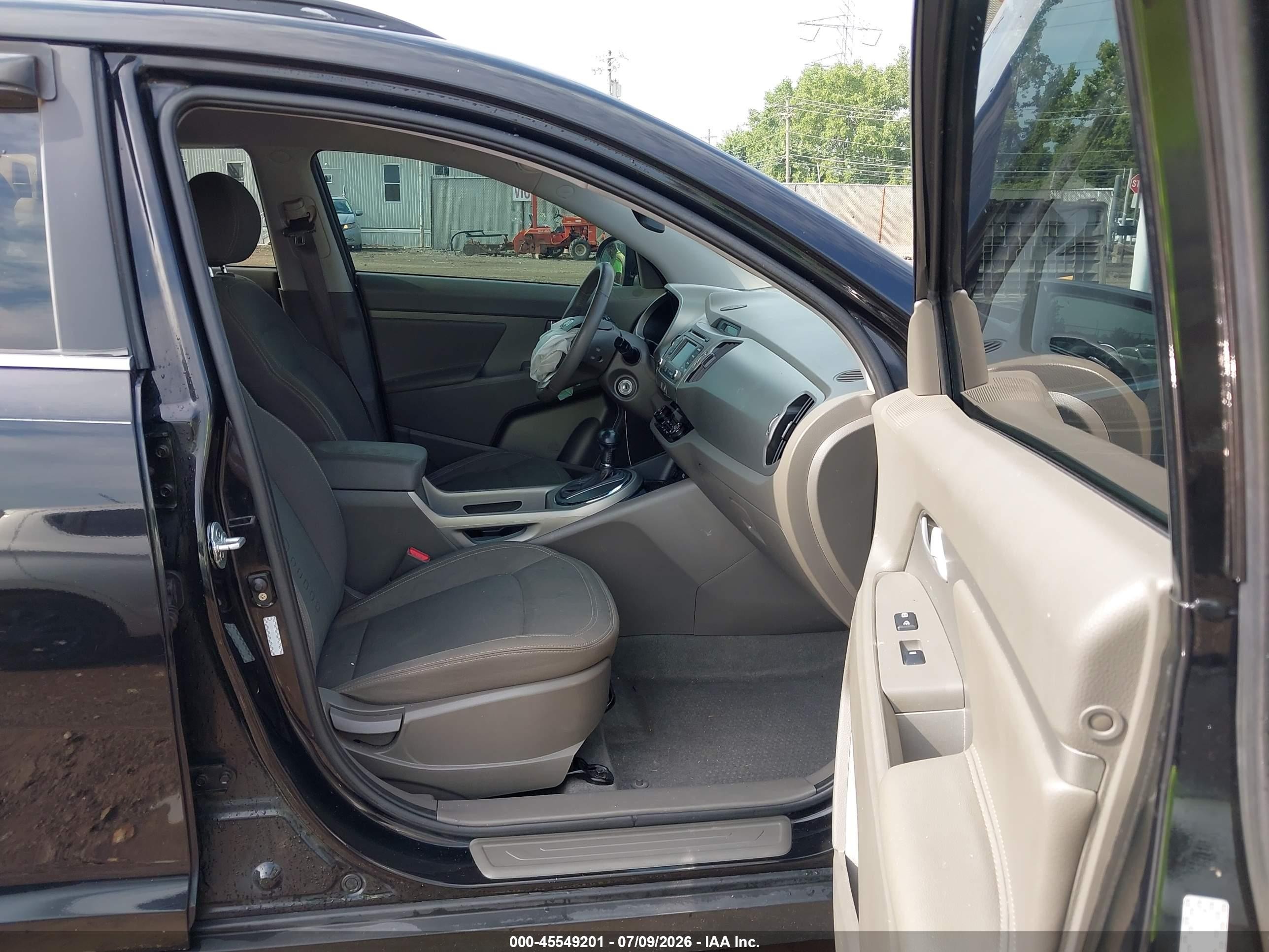 2012 Kia Sportage Ex Black vin: KNDPC3A2XC7213153