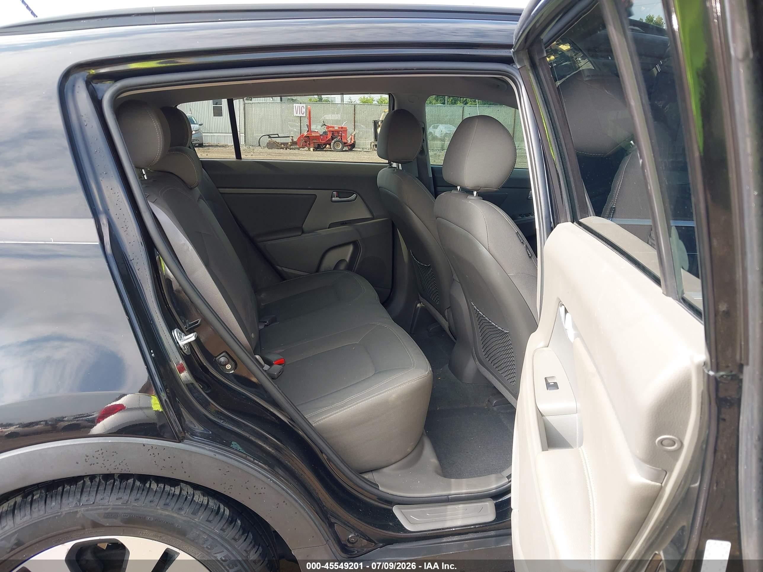 2012 Kia Sportage Ex Black vin: KNDPC3A2XC7213153