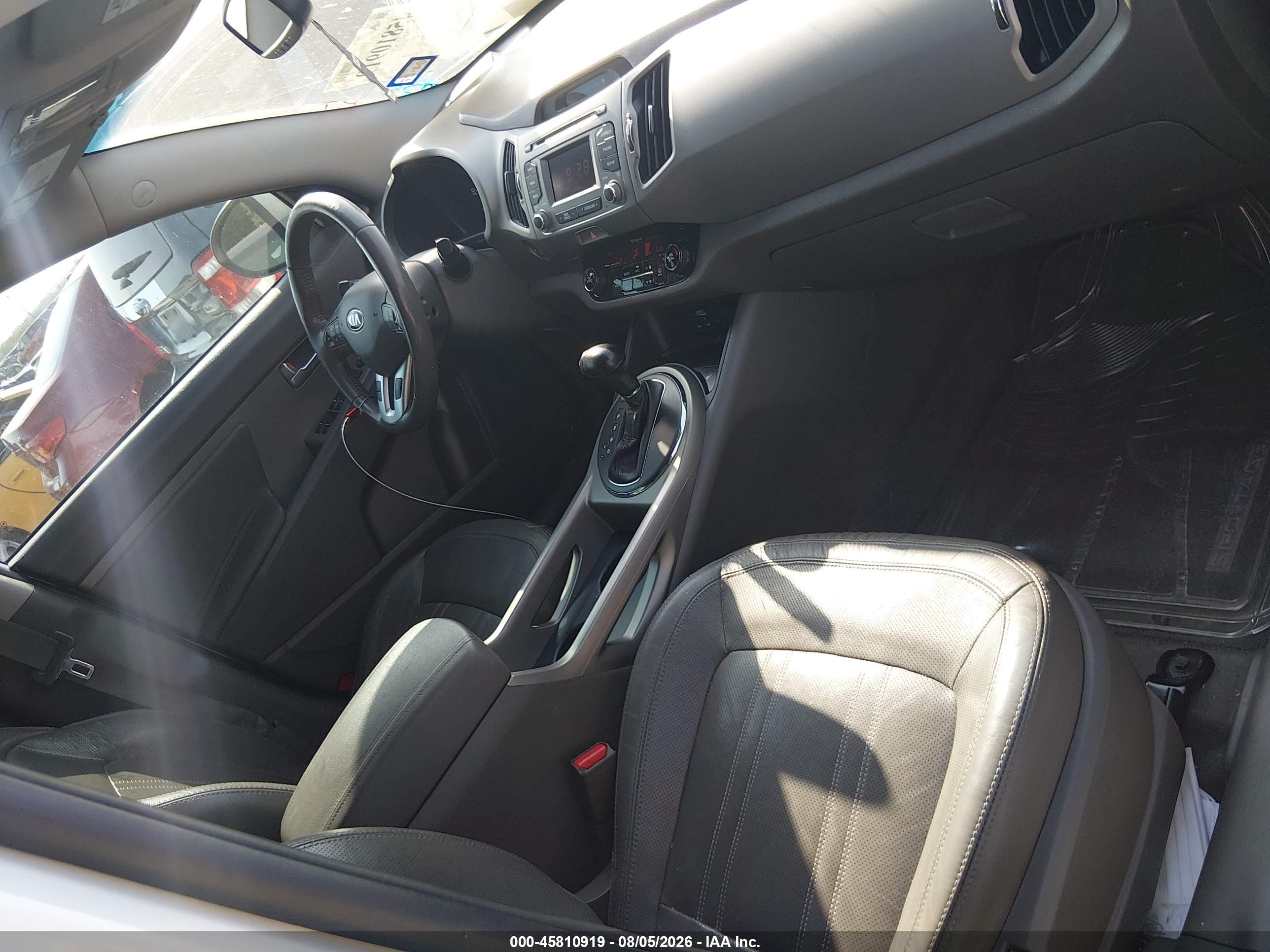 2013 Kia Sportage Ex White vin: KNDPC3A2XD7440652