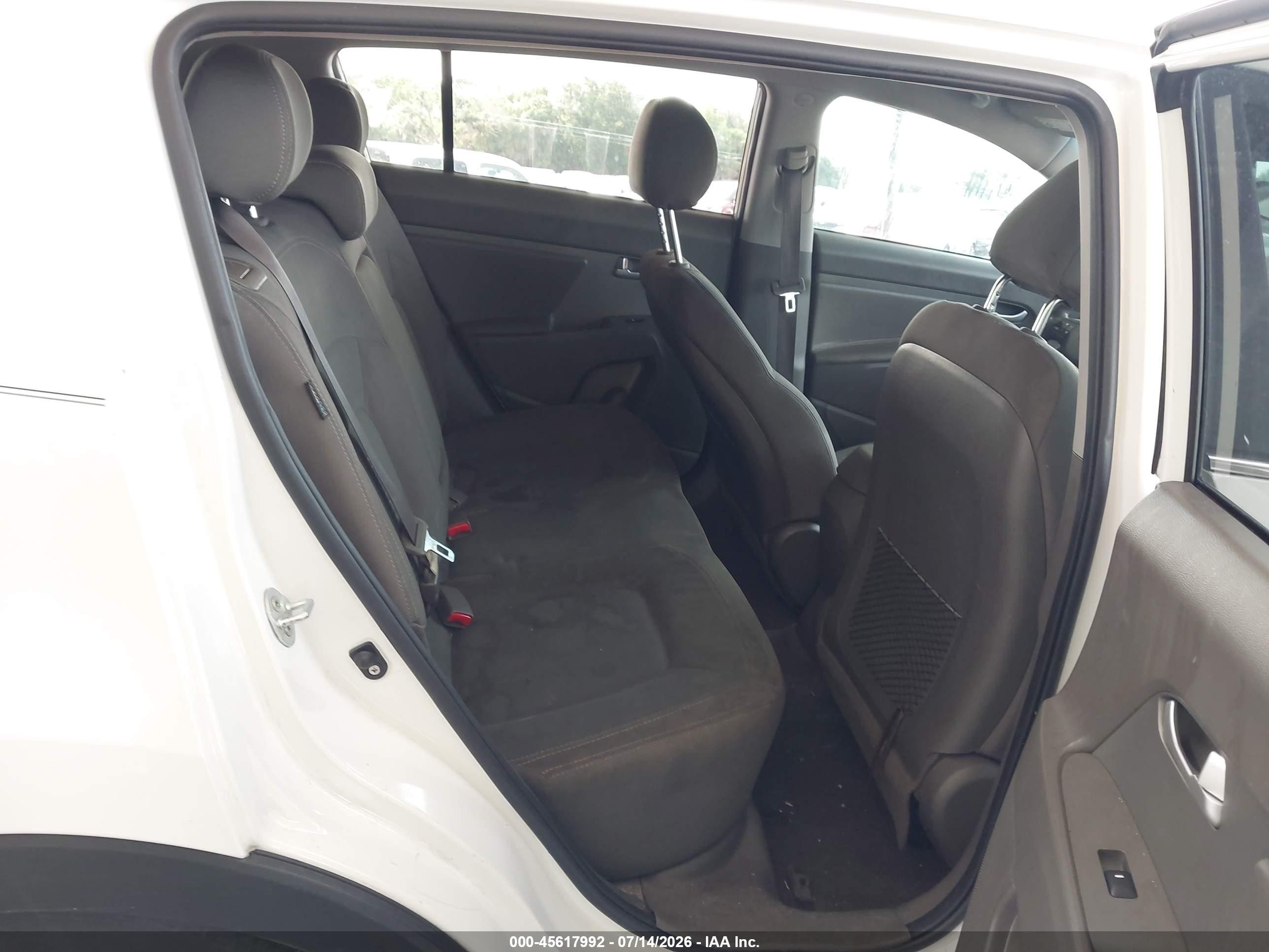 2013 Kia Sportage Ex White vin: KNDPC3A2XD7466281