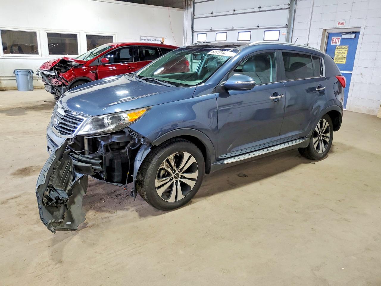 2013 Kia Sportage Ex Blue vin: KNDPC3A2XD7522526