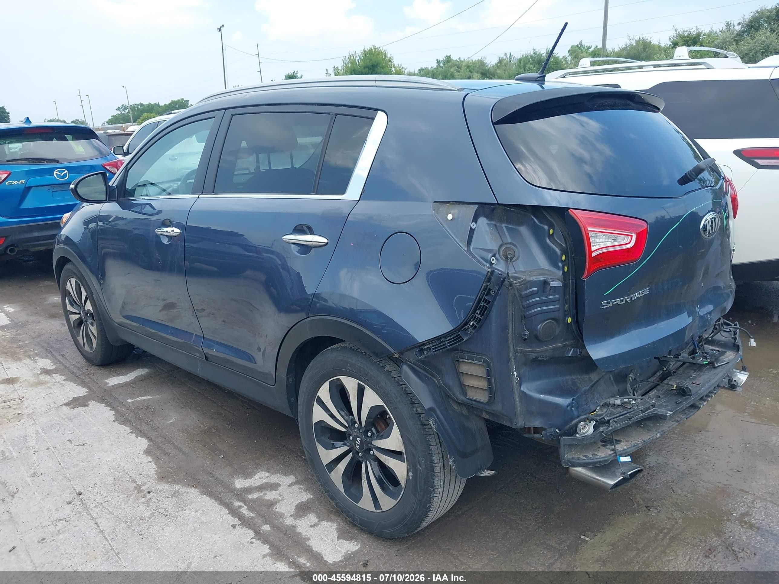 2013 Kia Sportage Sx Dark Blue vin: KNDPC3A61D7426013