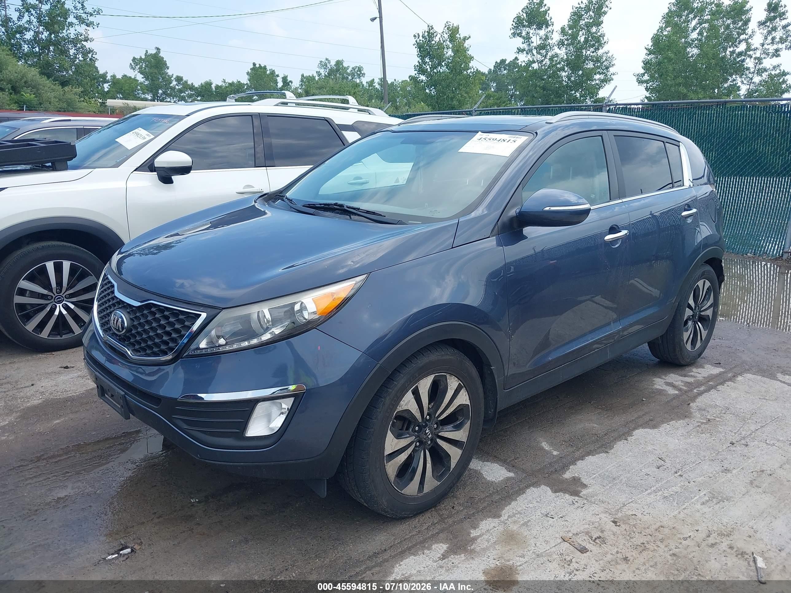 2013 Kia Sportage Sx Dark Blue vin: KNDPC3A61D7426013