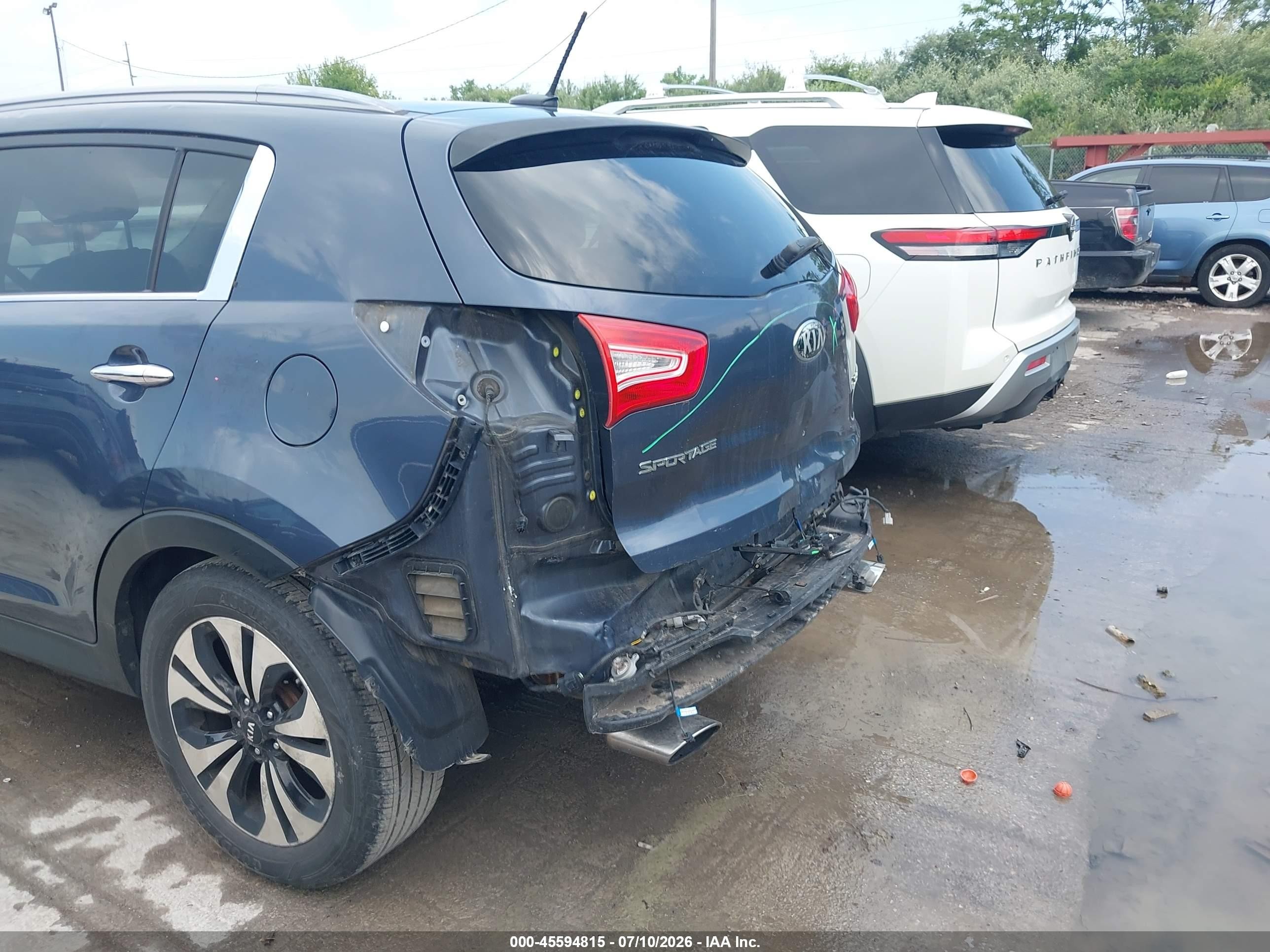 2013 Kia Sportage Sx Dark Blue vin: KNDPC3A61D7426013