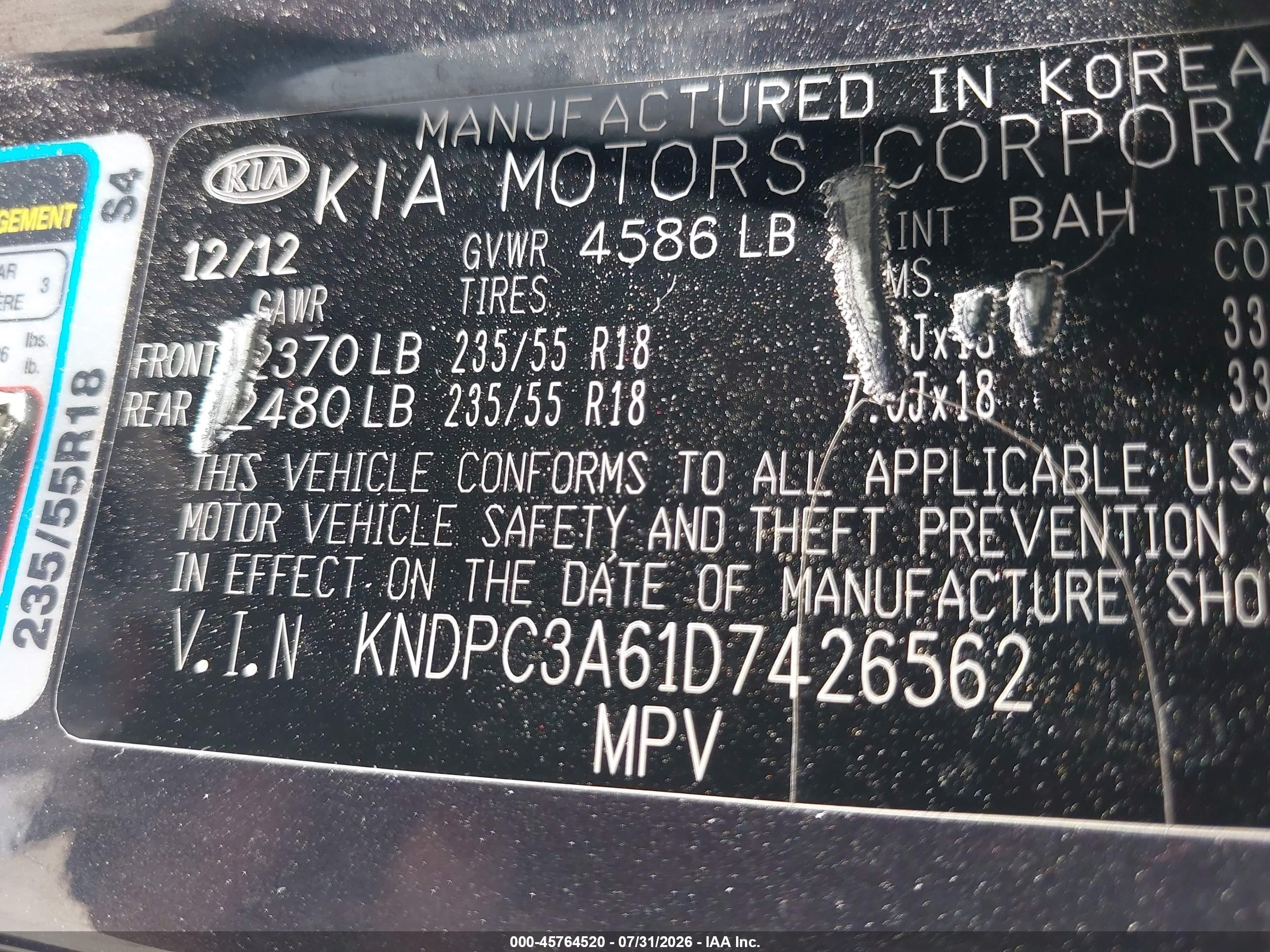 2013 Kia Sportage Sx Gray vin: KNDPC3A61D7426562