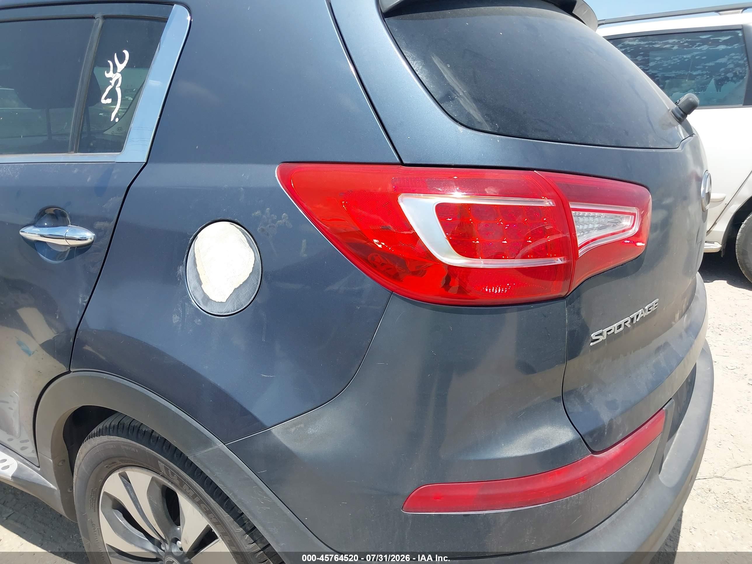 2013 Kia Sportage Sx Gray vin: KNDPC3A61D7426562