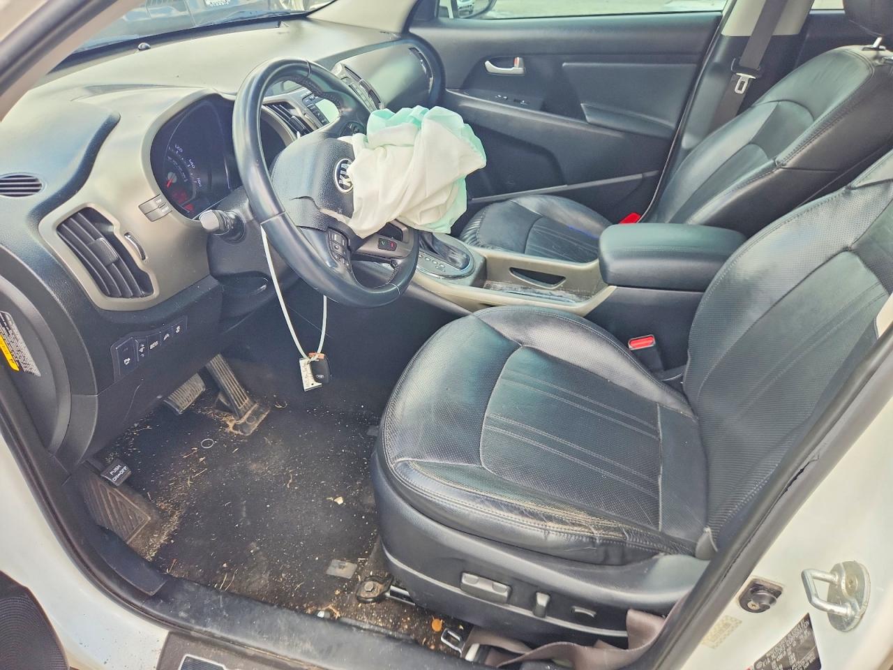 2014 Kia Sportage Sx White vin: KNDPC3A61E7565219