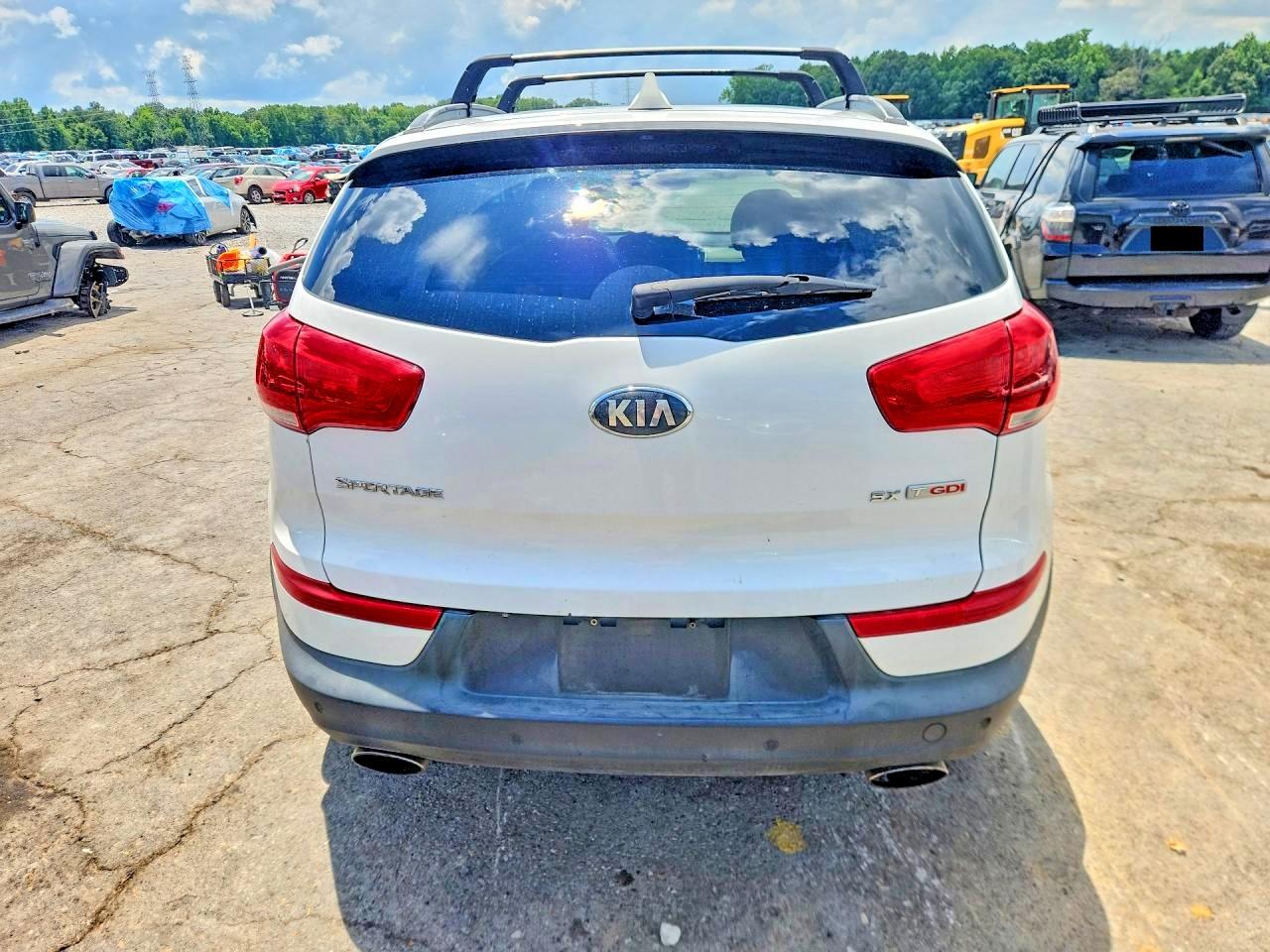 2014 Kia Sportage Sx White vin: KNDPC3A61E7565219
