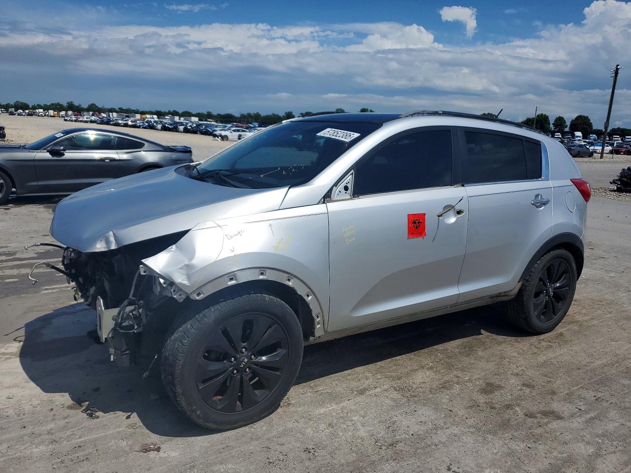 2012 Kia Sportage Silver vin: KNDPC3A62C7176537
