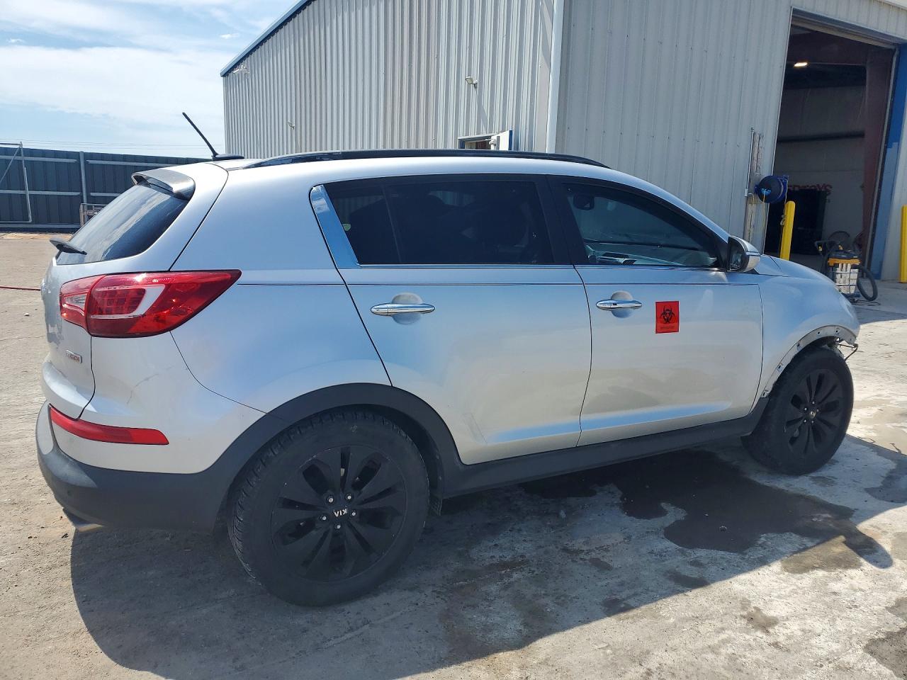 2012 Kia Sportage Silver vin: KNDPC3A62C7176537