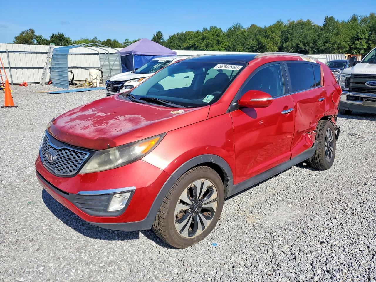 2012 Kia Sportage Sx Красный vin: KNDPC3A64C7212955