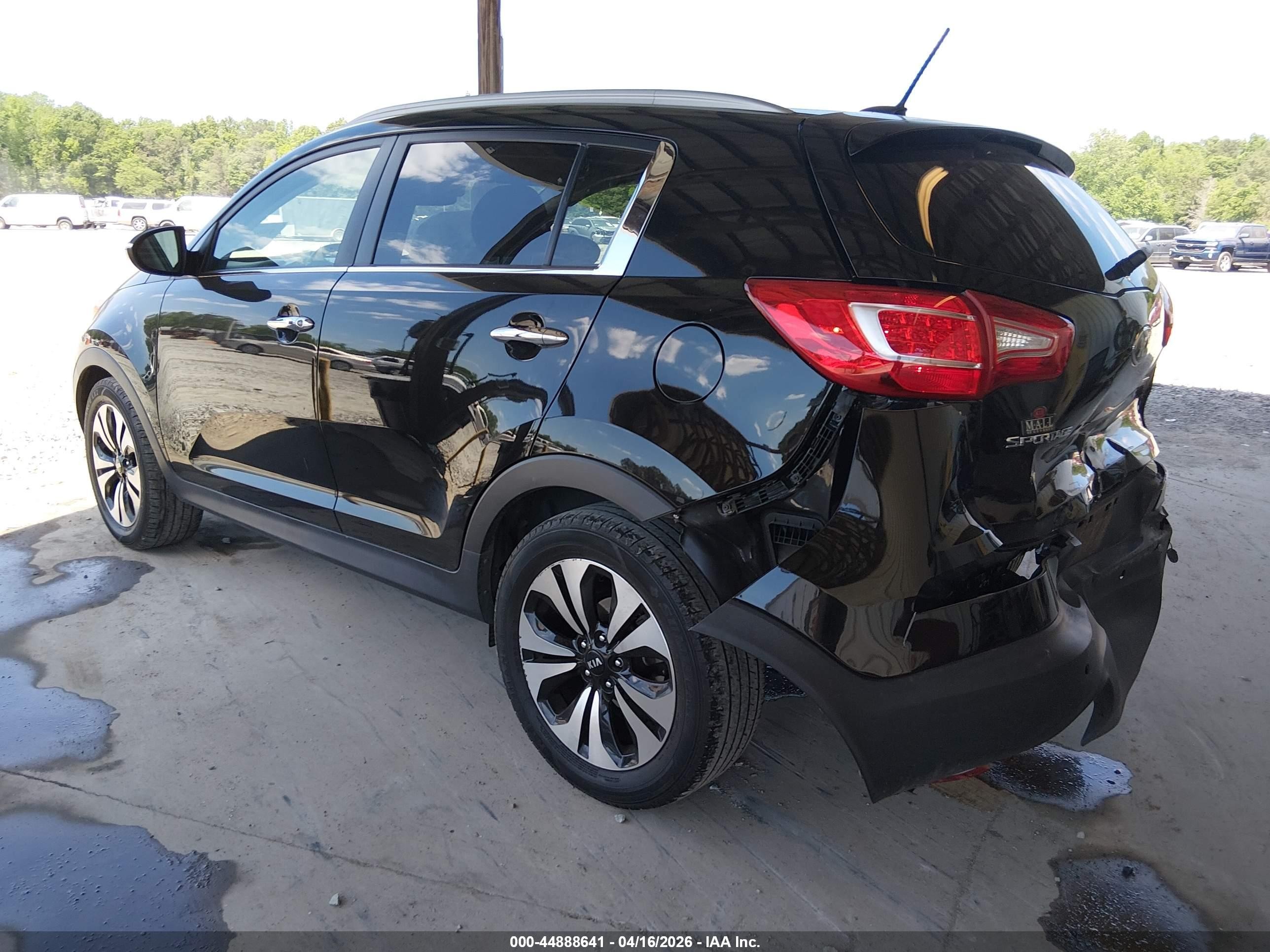 2013 Kia Sportage Sx Black vin: KNDPC3A64D7445302