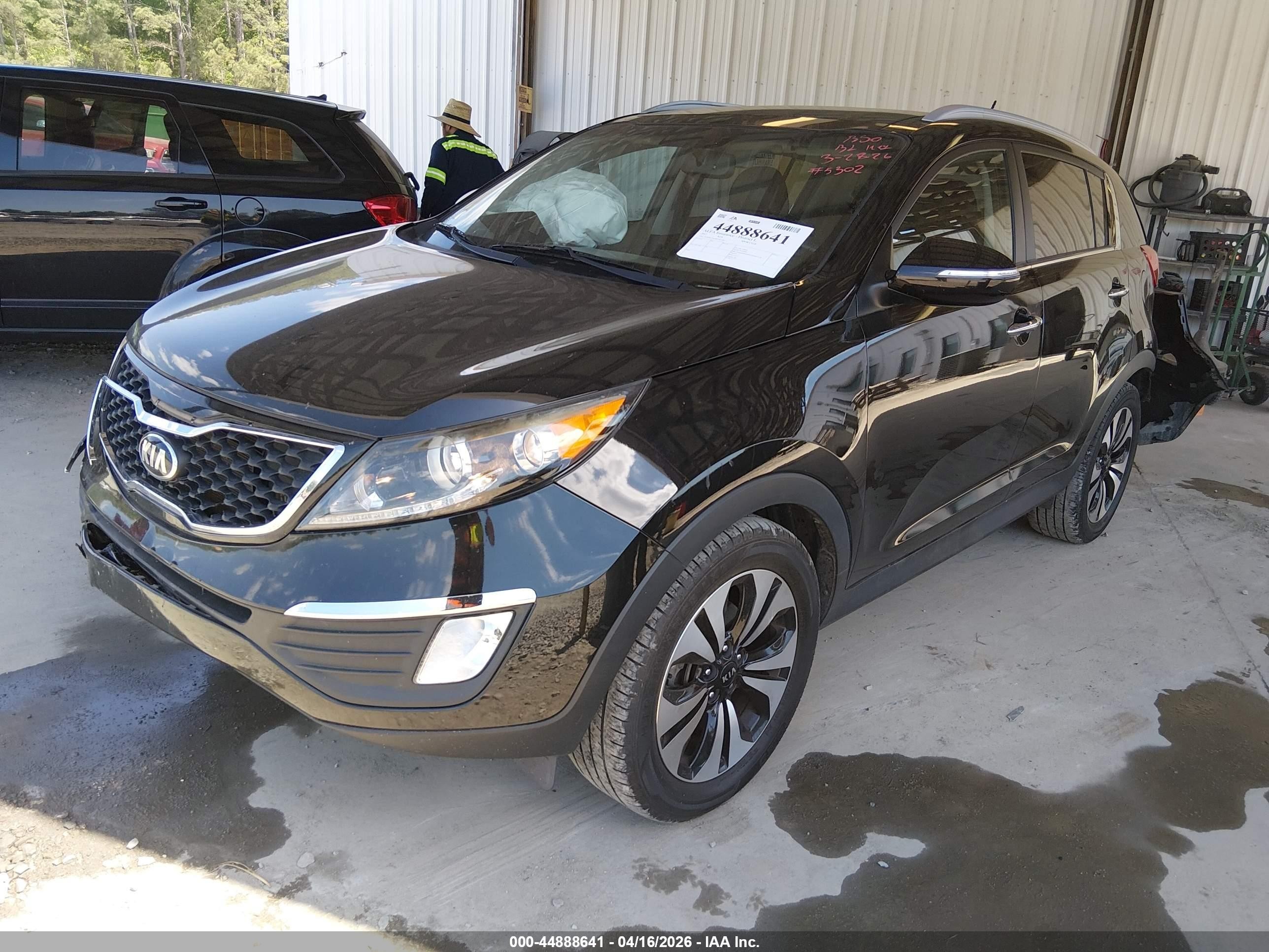 2013 Kia Sportage Sx Black vin: KNDPC3A64D7445302