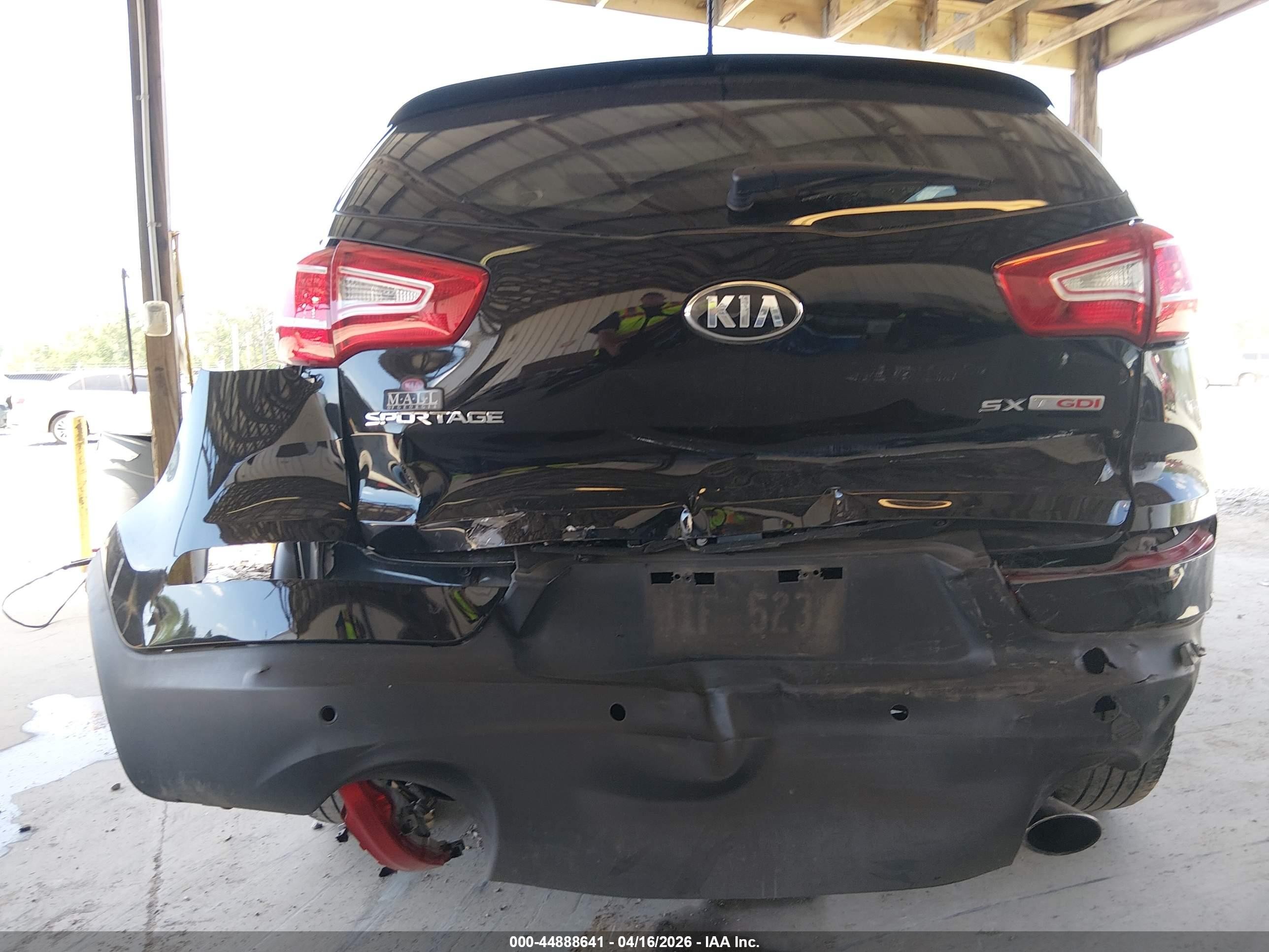 2013 Kia Sportage Sx Black vin: KNDPC3A64D7445302