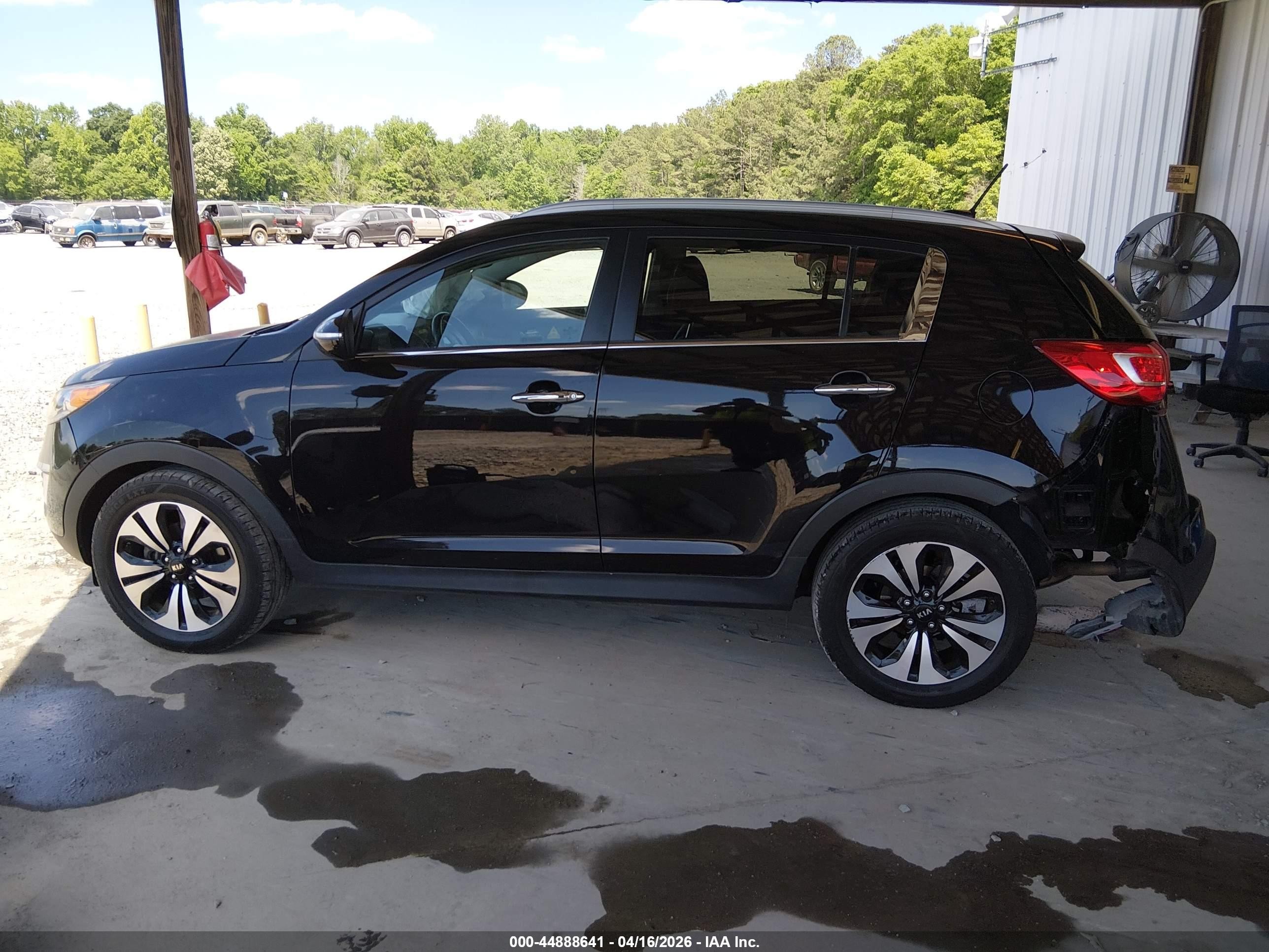 2013 Kia Sportage Sx Black vin: KNDPC3A64D7445302