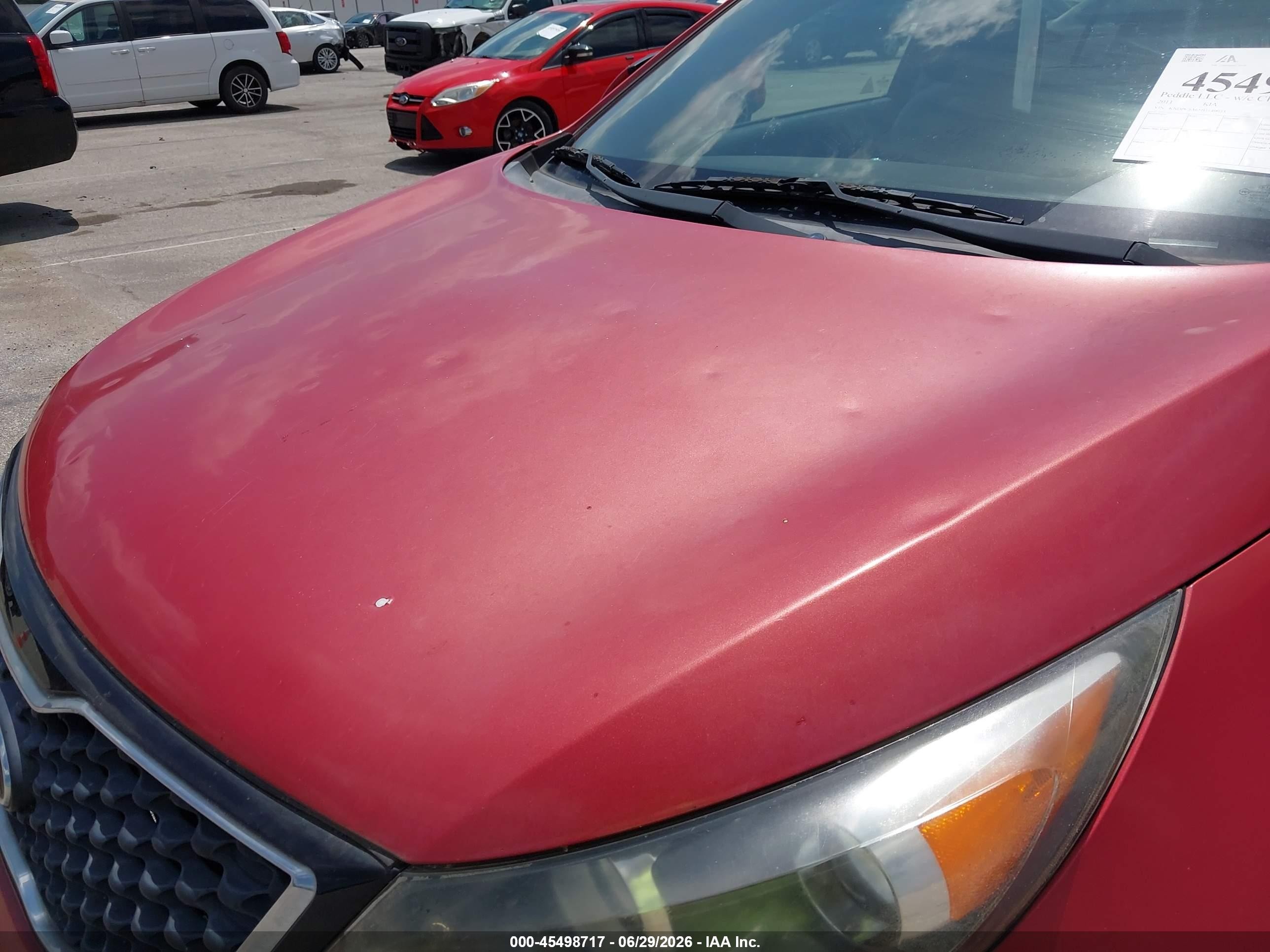 2011 Kia Sportage Sx Red vin: KNDPC3A65B7140033