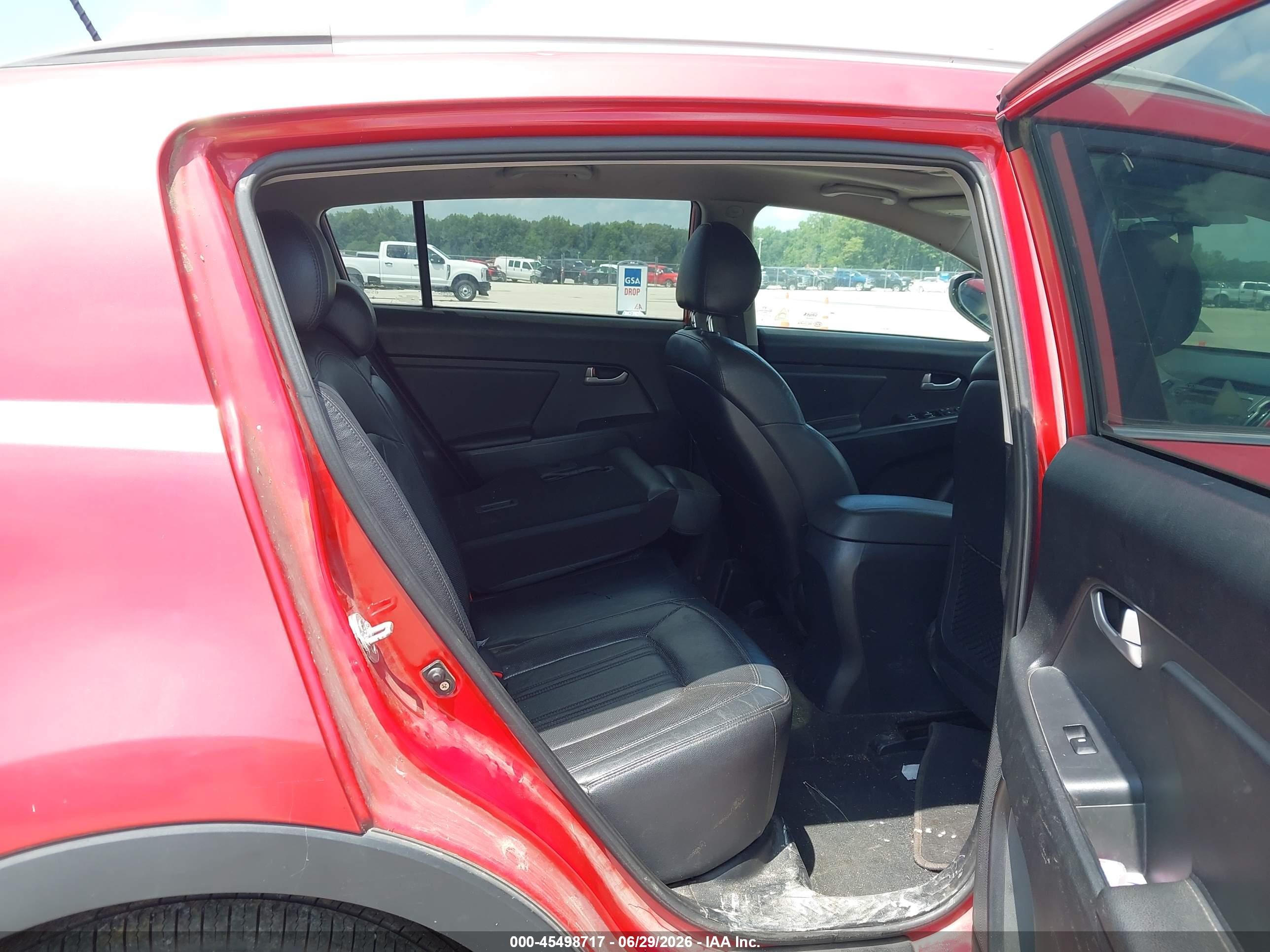 2011 Kia Sportage Sx Red vin: KNDPC3A65B7140033