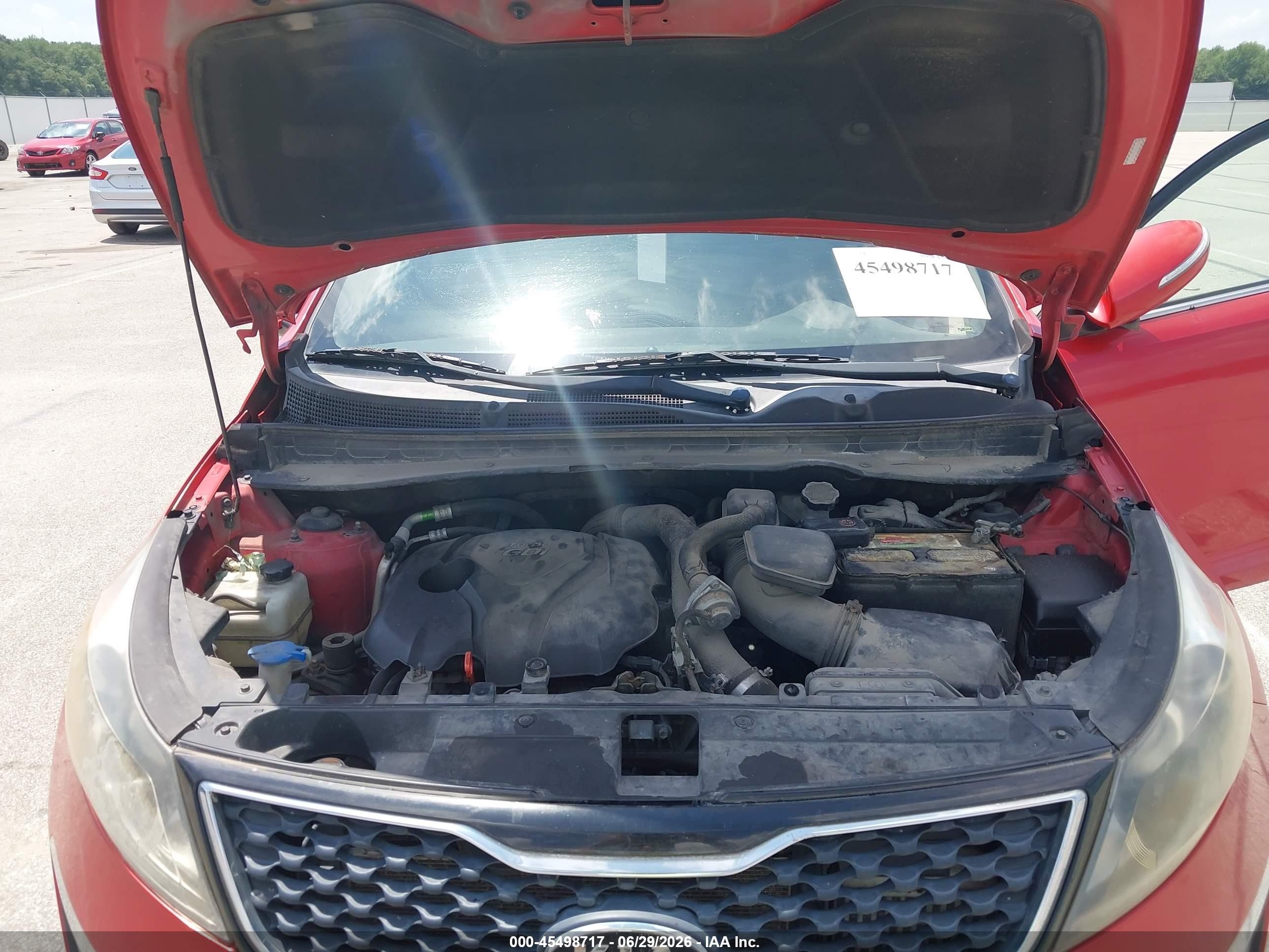2011 Kia Sportage Sx Red vin: KNDPC3A65B7140033