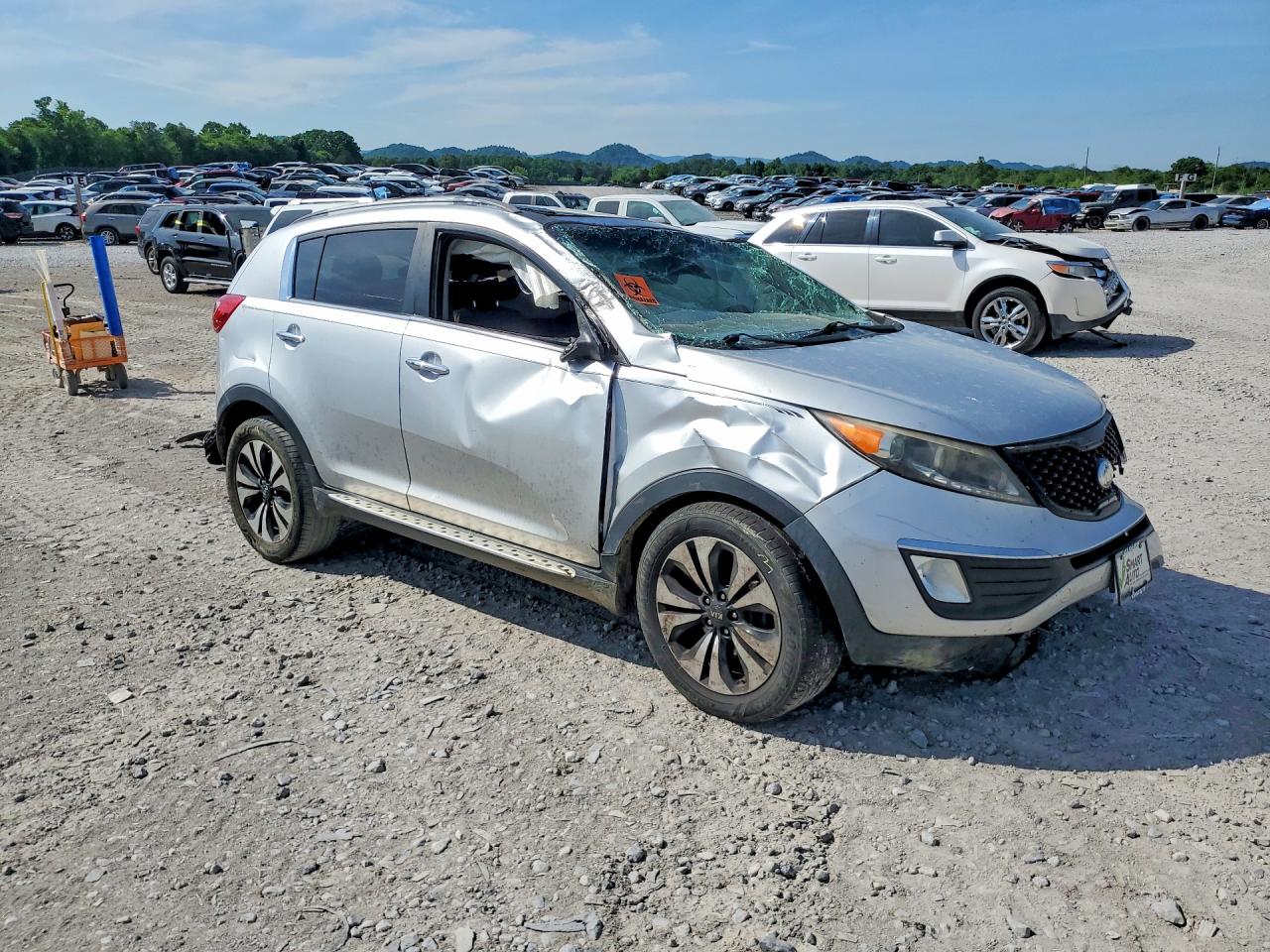 2013 Kia Sportage Sx Silver vin: KNDPC3A65D7509072