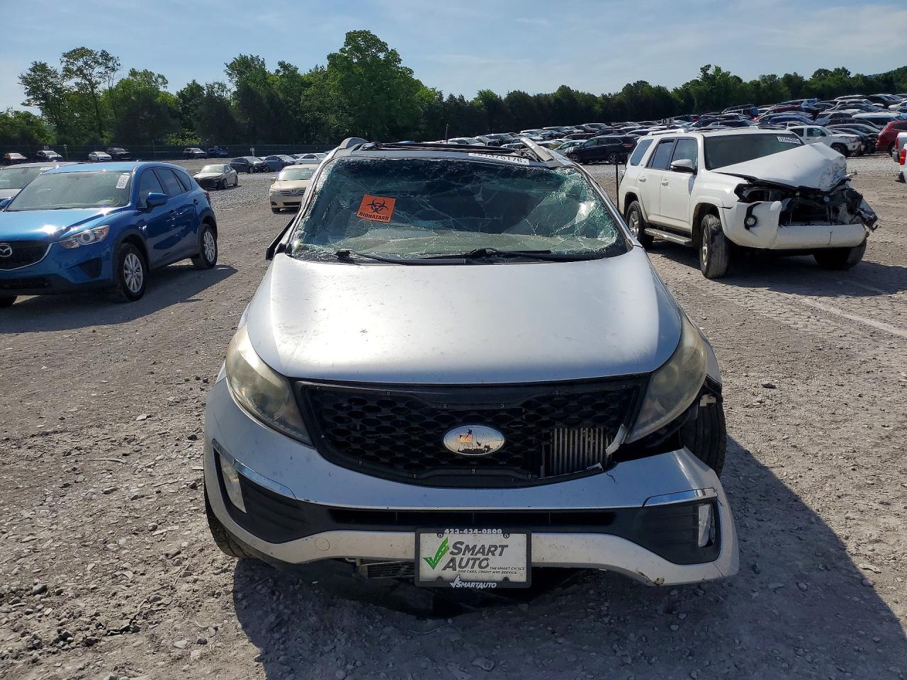 2013 Kia Sportage Sx Silver vin: KNDPC3A65D7509072