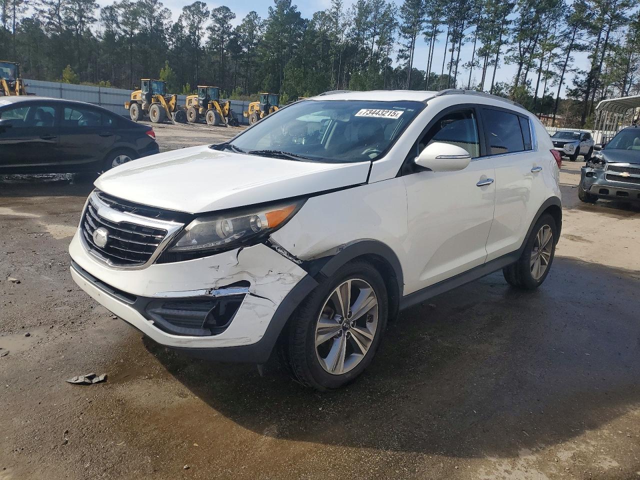 2014 Kia Sportage Sx White vin: KNDPC3A65E7571024