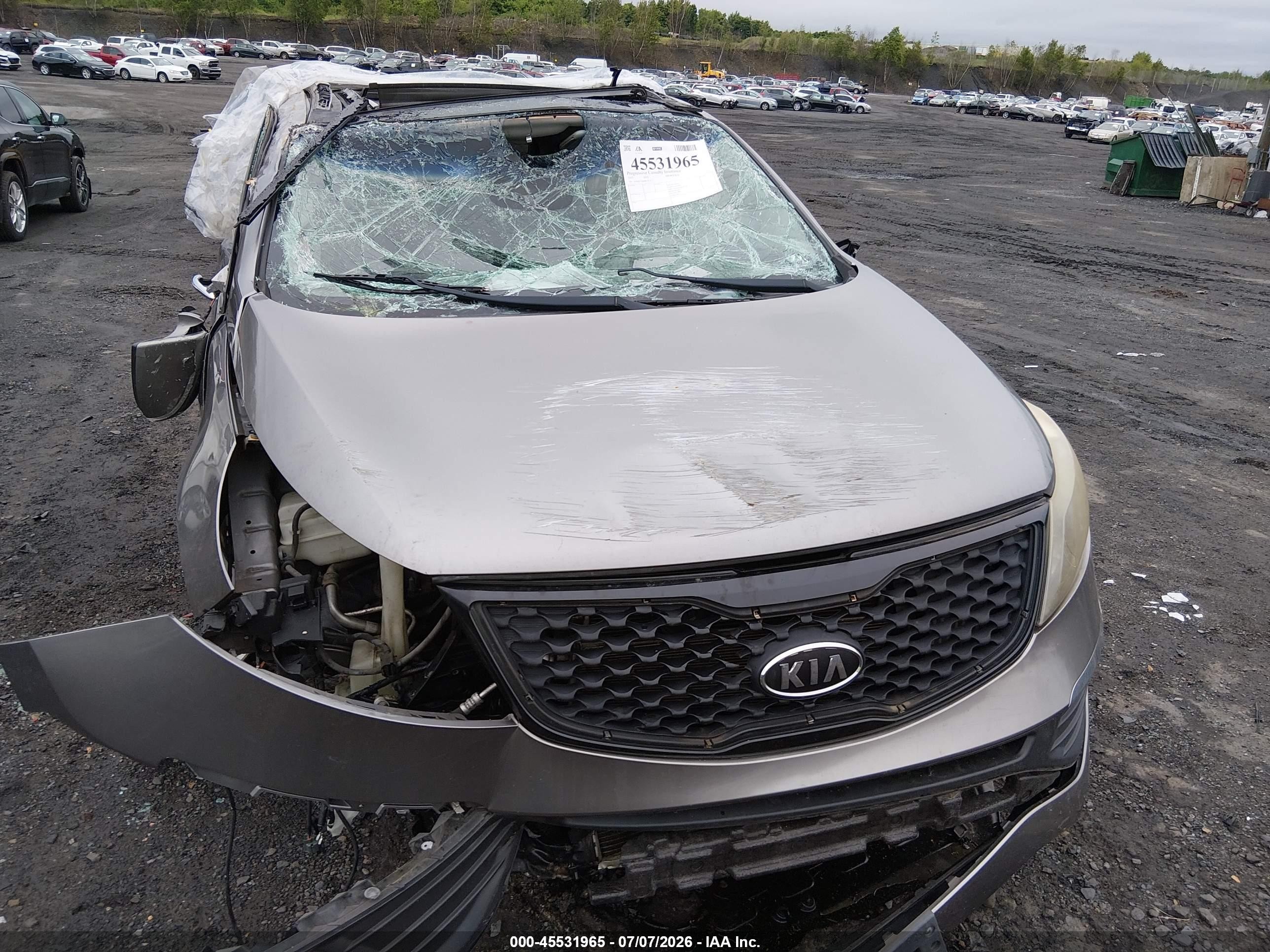 2011 Kia Sportage Sx Gray vin: KNDPC3A69B7162472