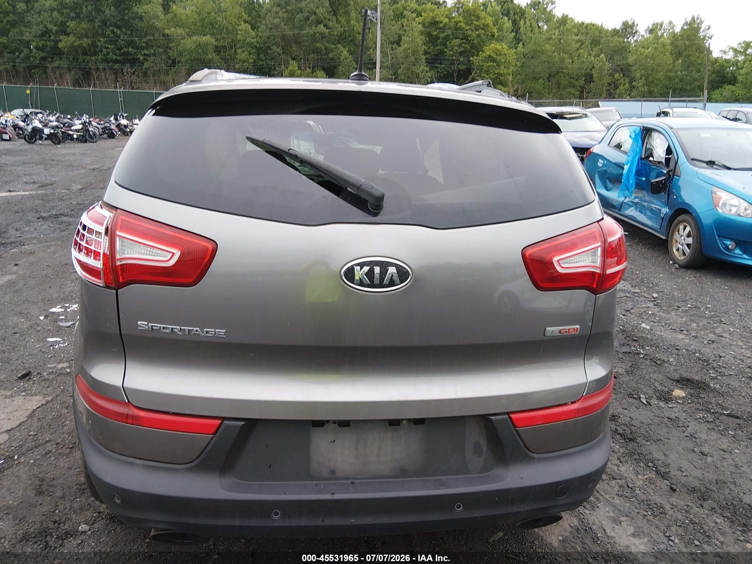 2011 Kia Sportage Sx Gray vin: KNDPC3A69B7162472