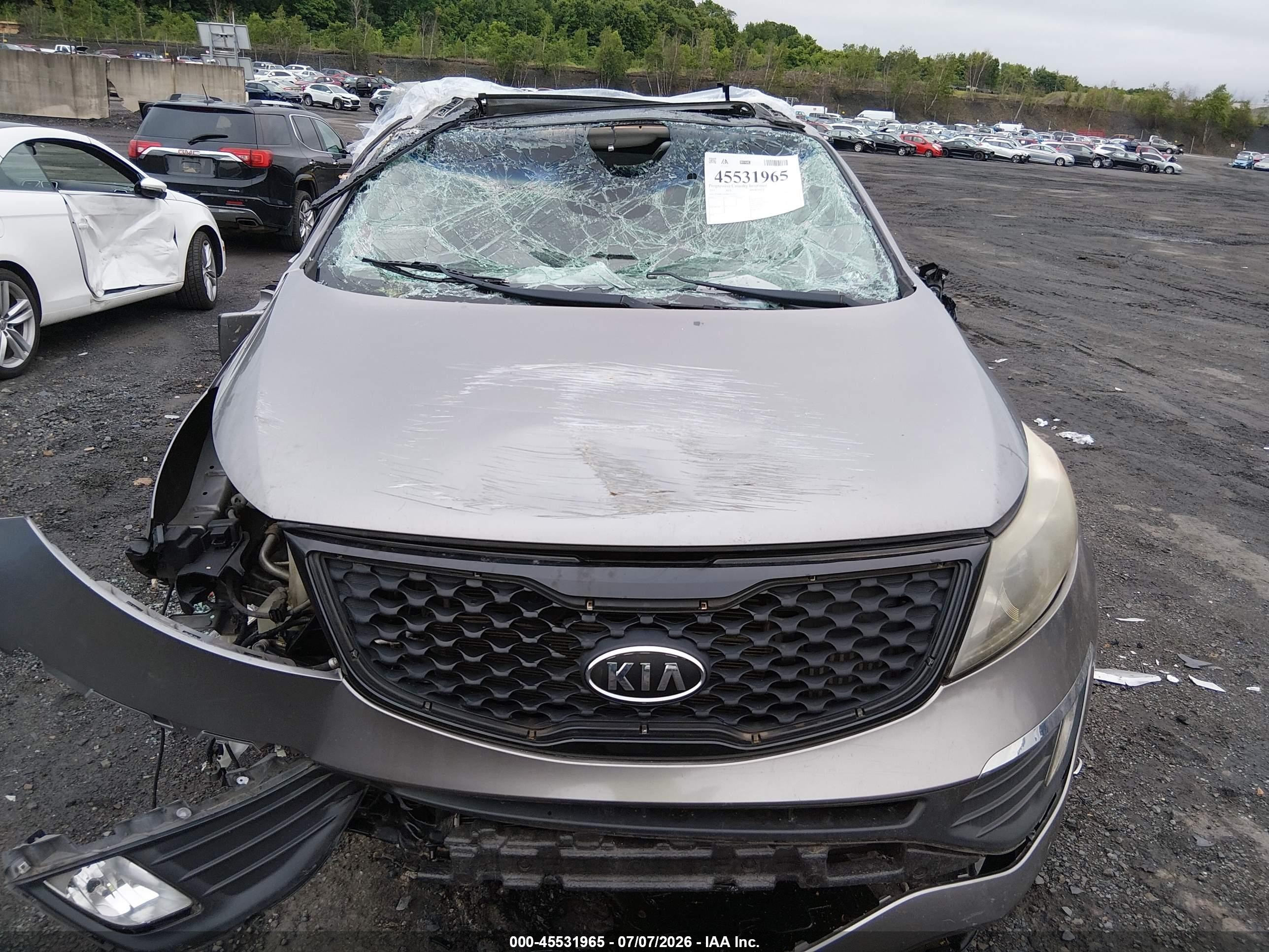 2011 Kia Sportage Sx Gray vin: KNDPC3A69B7162472