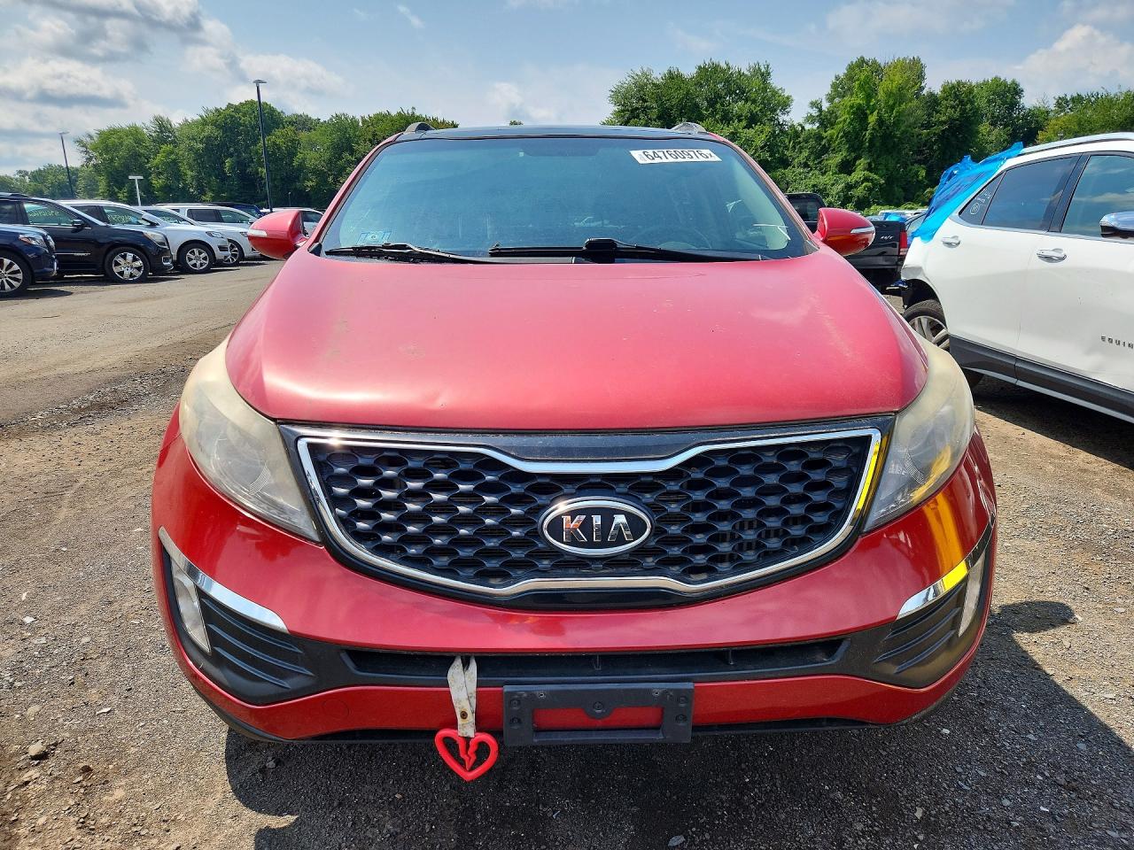 2011 Kia Sportage Sx Red vin: KNDPC3A69B7164299