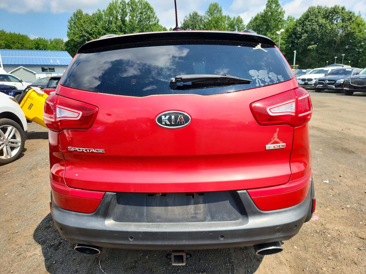 2011 Kia Sportage Sx Red vin: KNDPC3A69B7164299