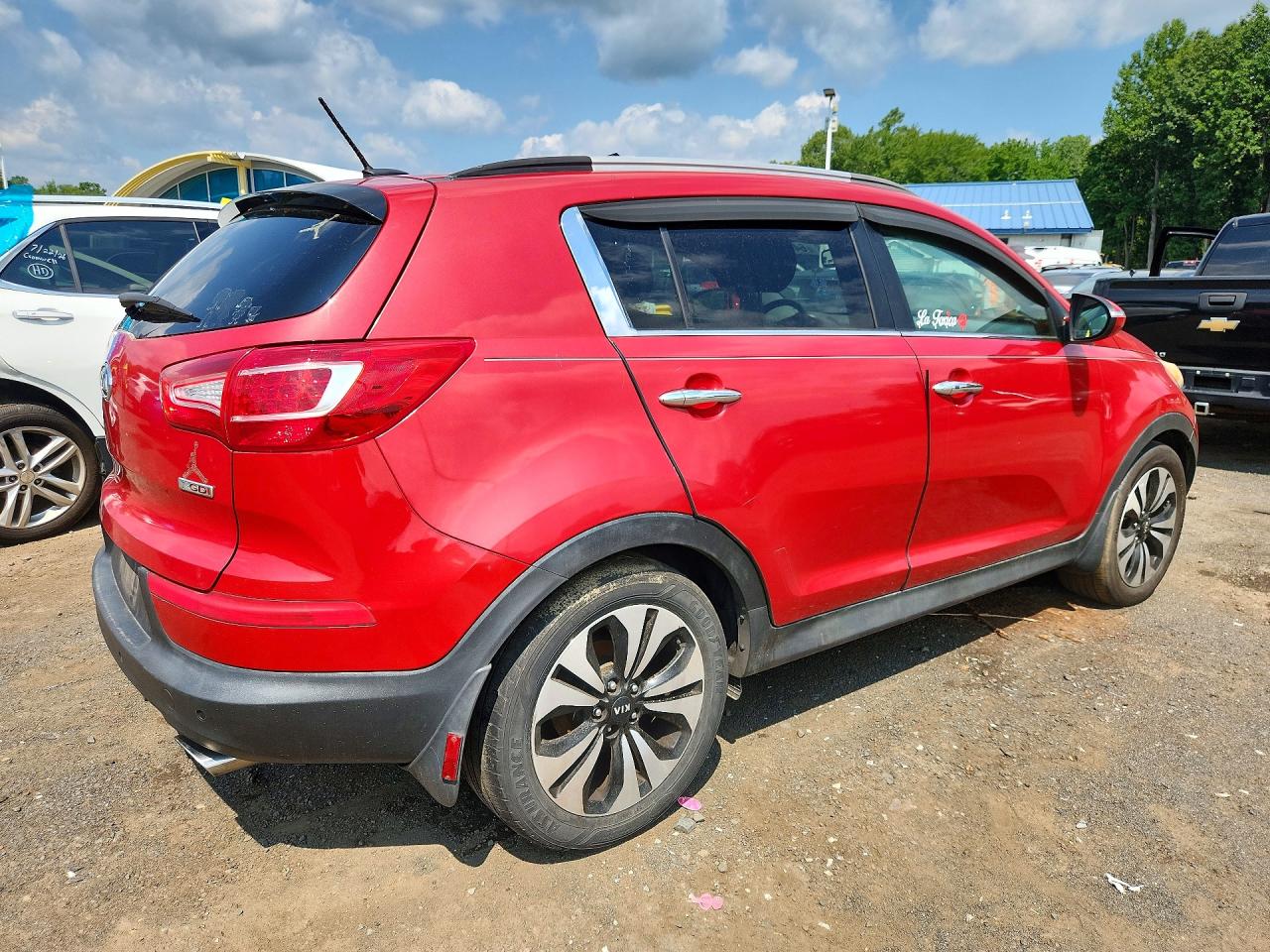 2011 Kia Sportage Sx Red vin: KNDPC3A69B7164299