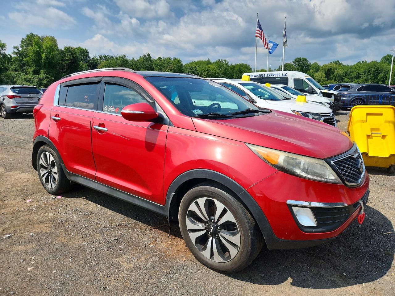 2011 Kia Sportage Sx Red vin: KNDPC3A69B7164299
