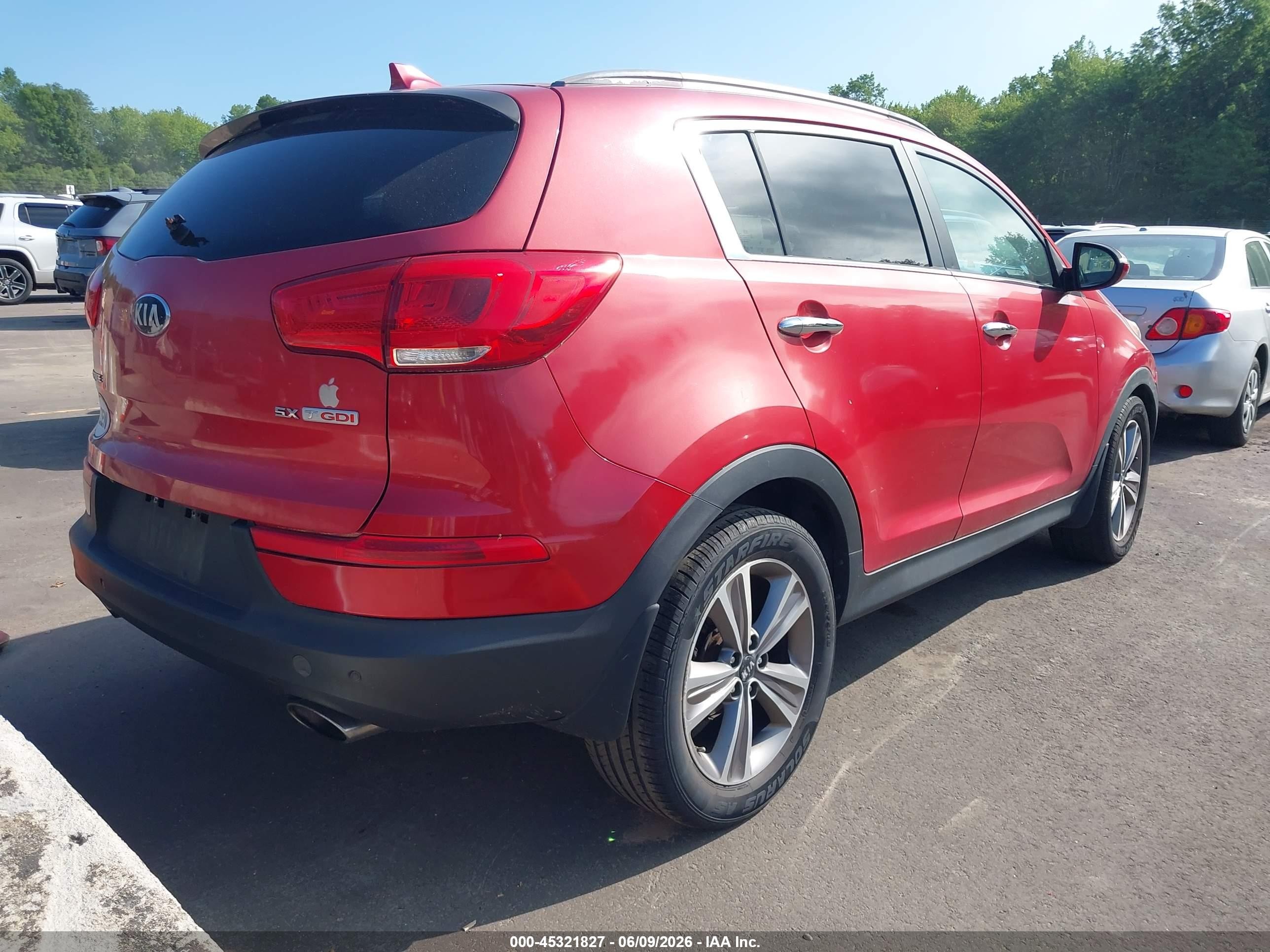 2014 Kia Sportage Sx Красный vin: KNDPC3A69E7567929