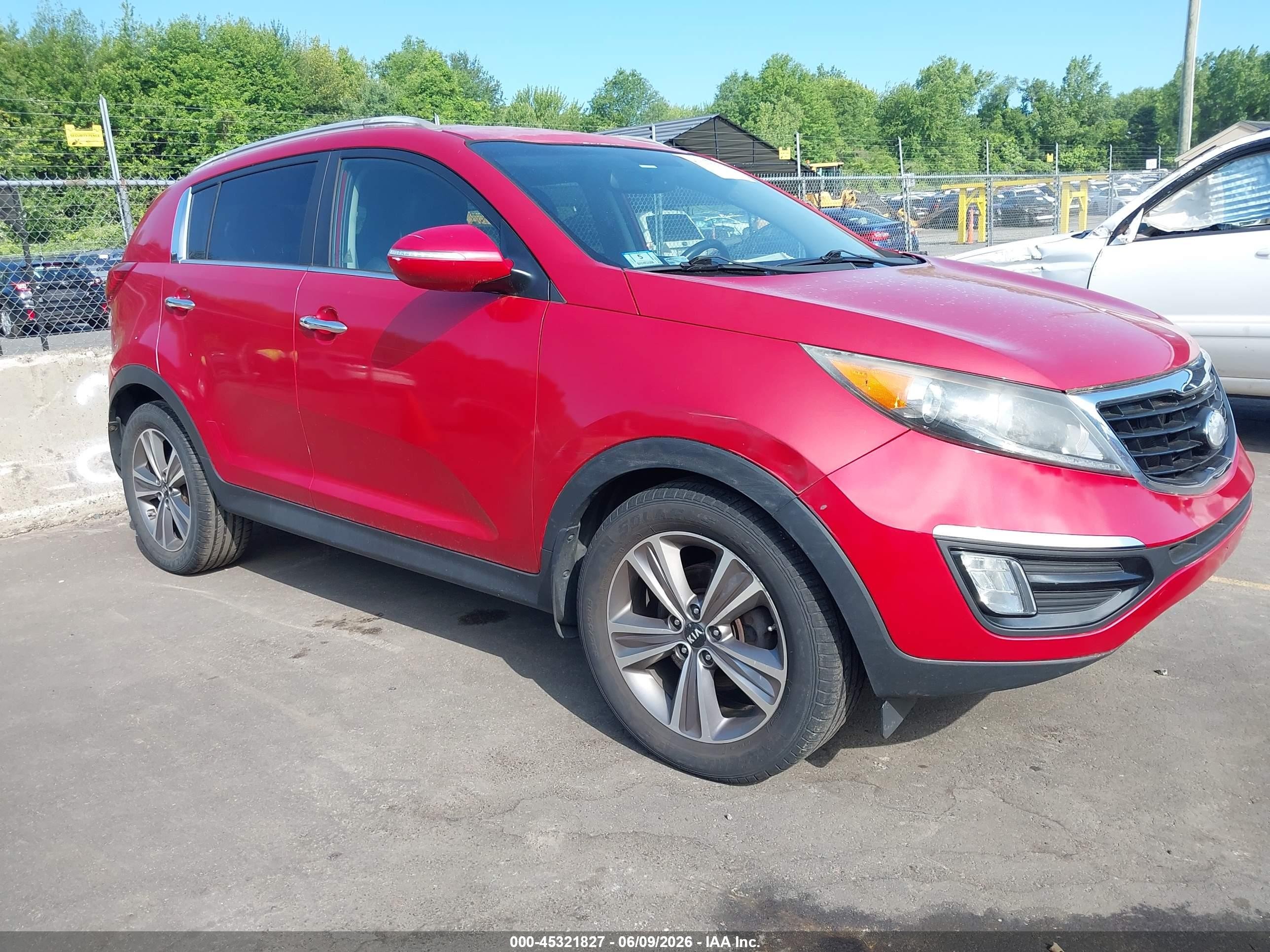2014 Kia Sportage Sx Красный vin: KNDPC3A69E7567929