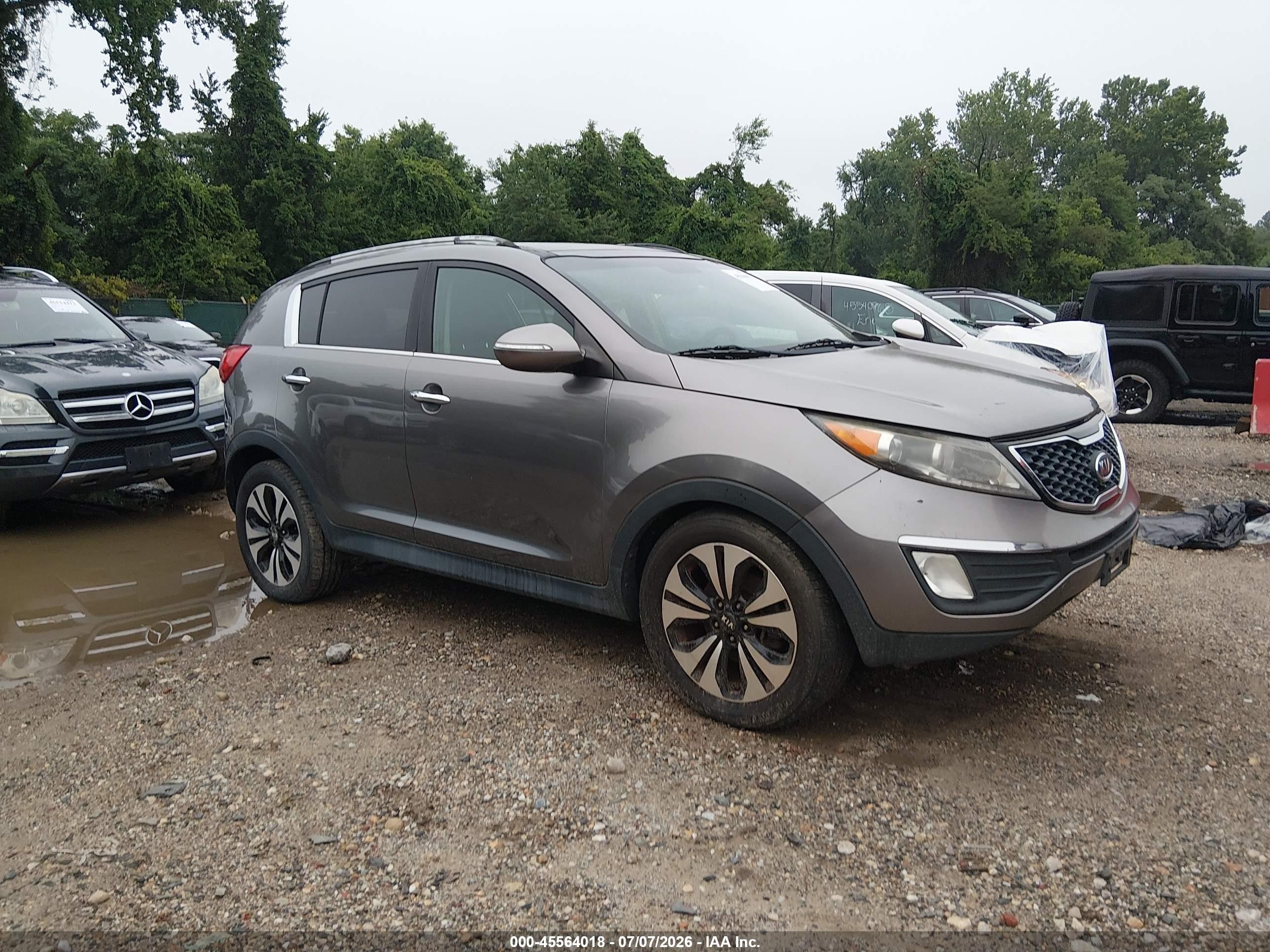 2012 Kia Sportage Sx Gray vin: KNDPC3A6XC7186717